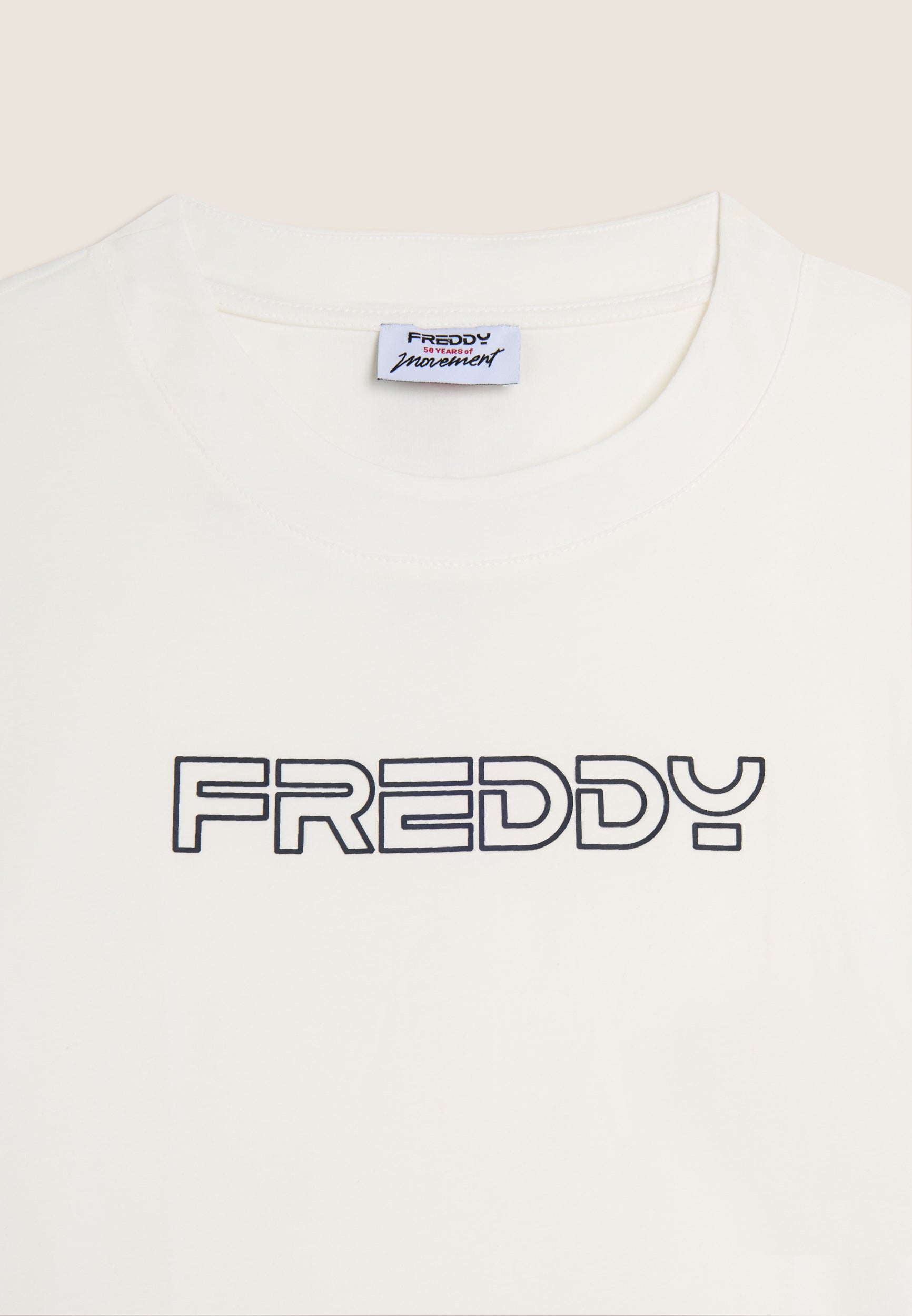 freddy-t-shirt-cropped-in-jersey-di-cotone-con-logo-freddy image 6