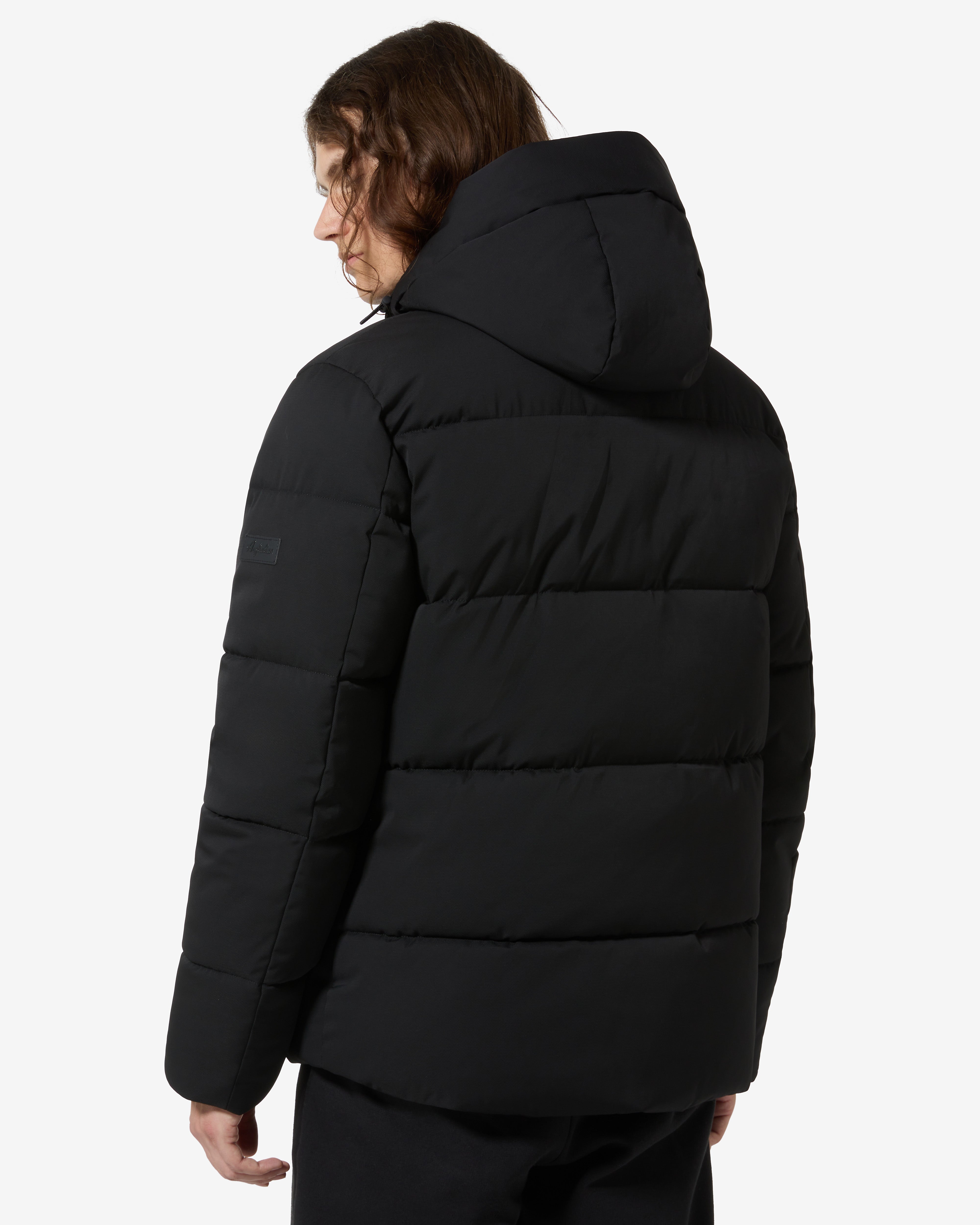 australian-jaquard-urban-jacket-giubbotto-nero-con-cappuccio image 2