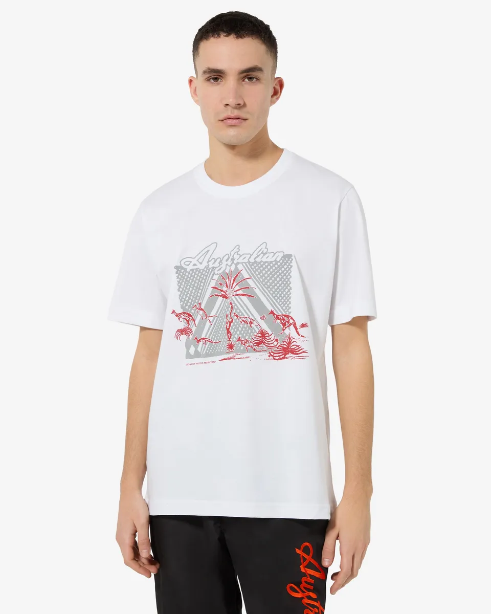 australian-ethnic-t-shirt-uomo-in-cotone-regular-fit-made-in-italy image 1