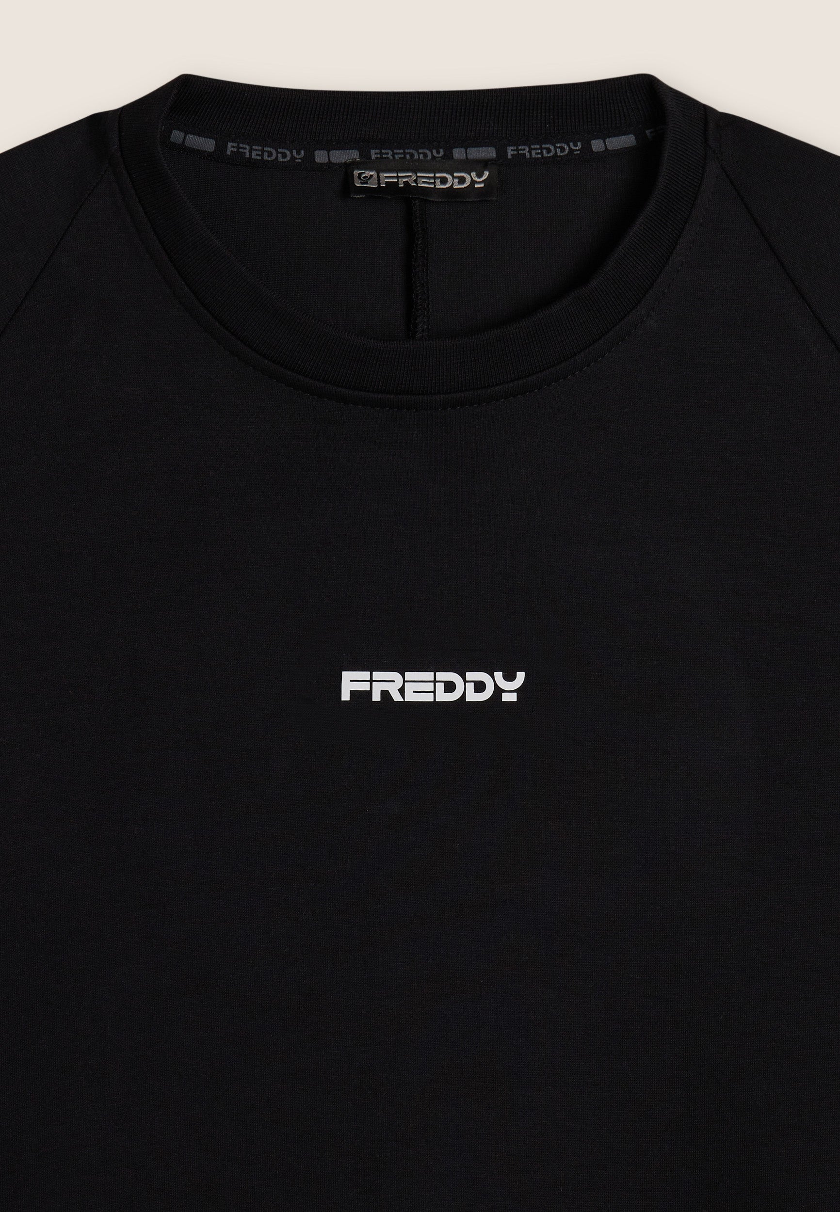 freddy-felpa-uomo-girocollo-regular-con-zip-laterale-e-stampe-maniche image 7