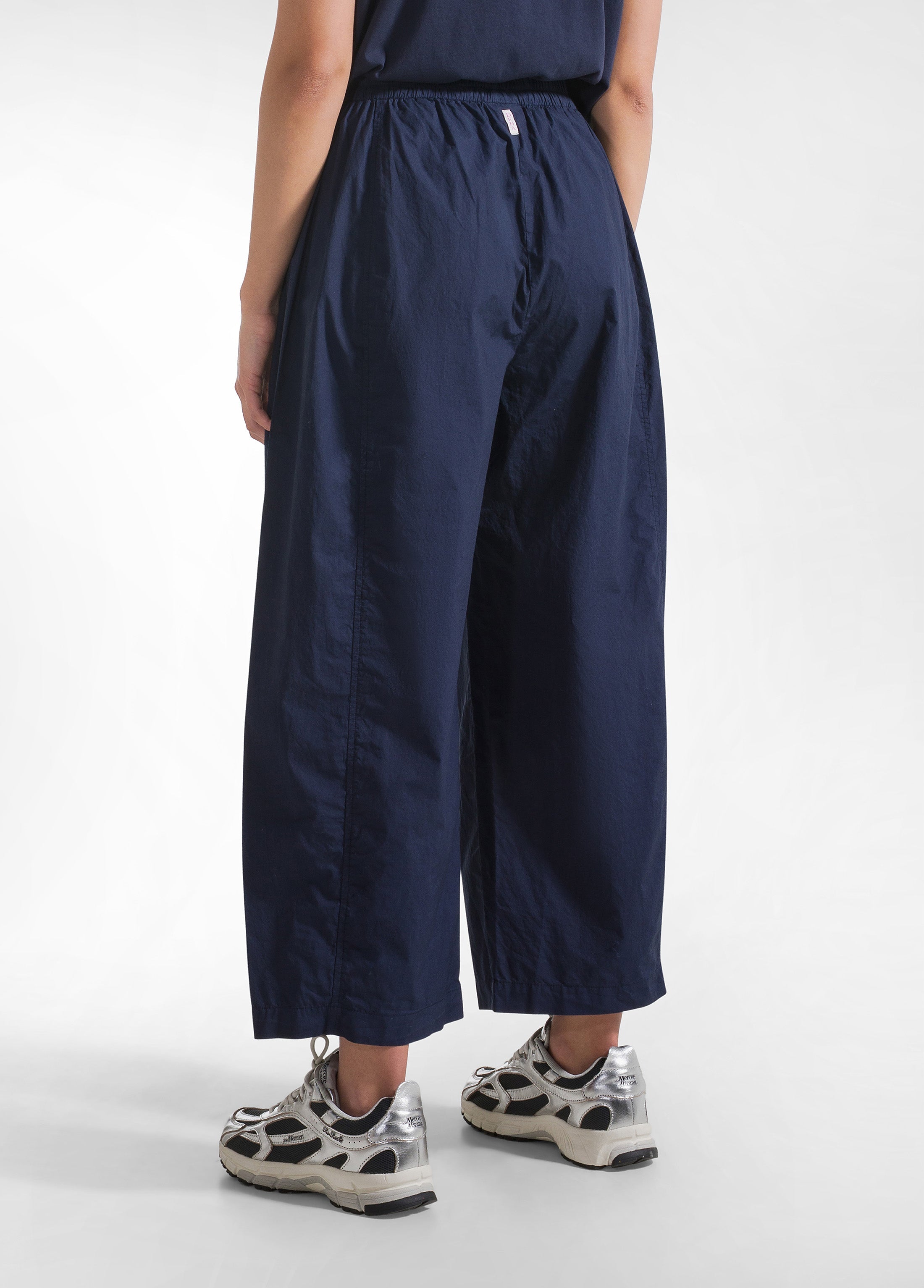 deha-d42715-pantaloni-baggy-popeline-parachute-blu image 3
