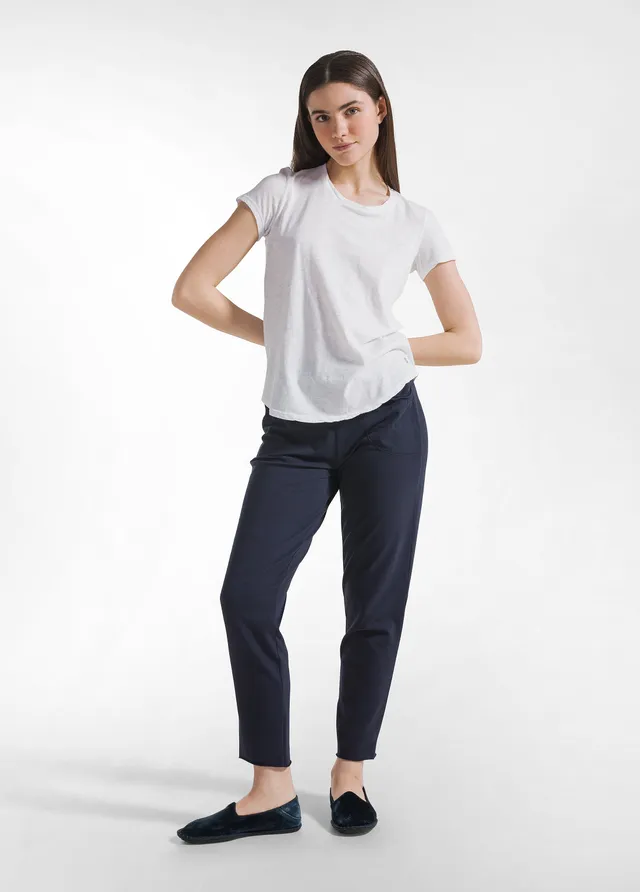 deha-pantaloni-slim-fit-in-cotone-stretch-blu image 1