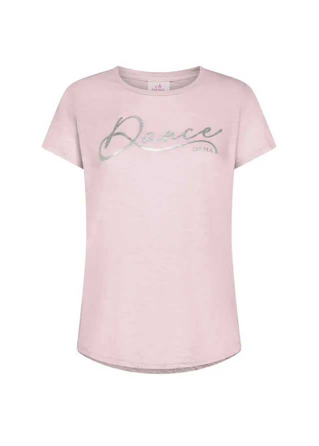 deha-t-shirt-con-stampa-in-cotone-flamm-rosa image 1