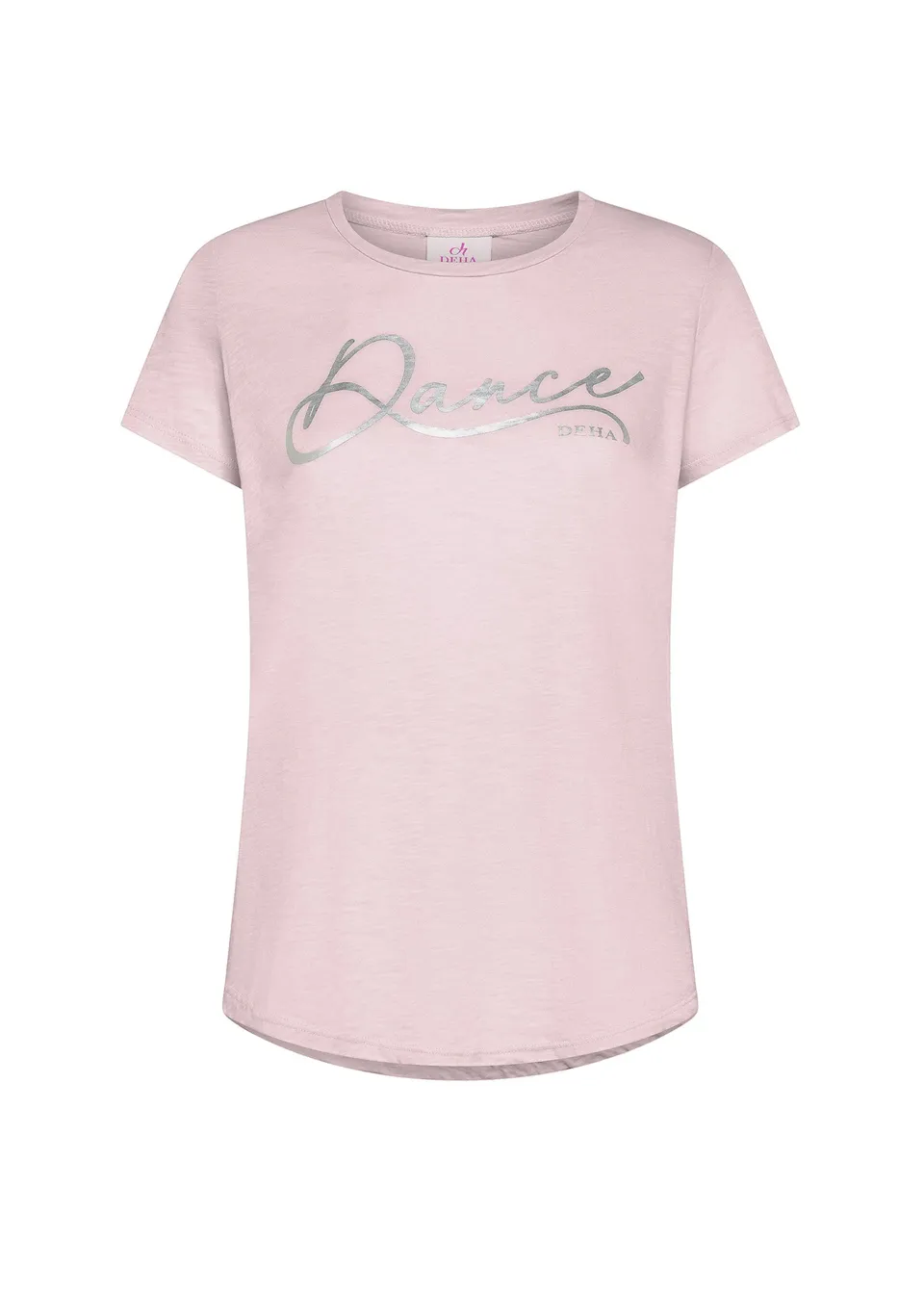 deha-t-shirt-con-stampa-in-cotone-flamm-rosa image 1