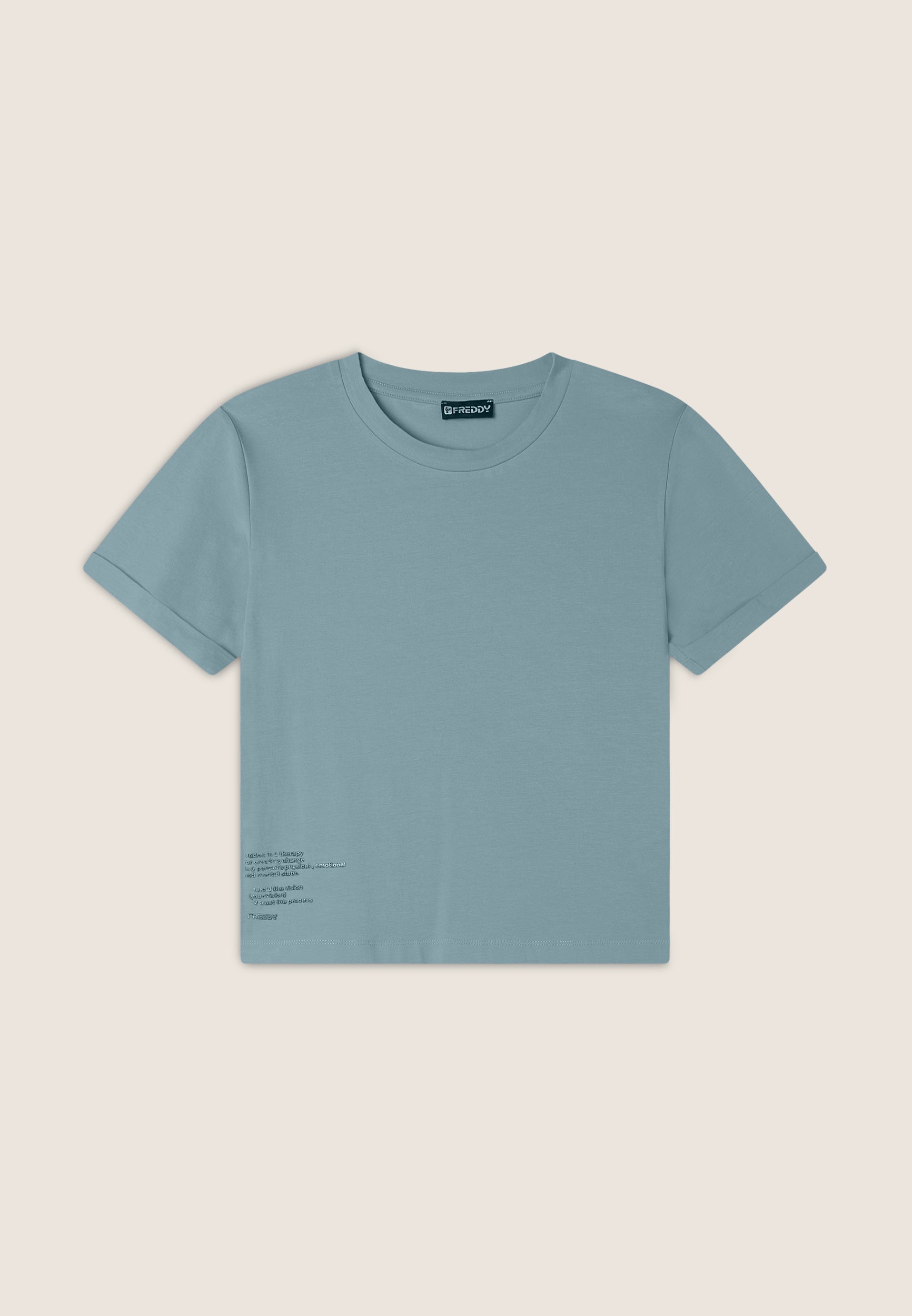 freddy-t-shirt-regular-fit-in-jersey-con-dettagli-grafici image 8