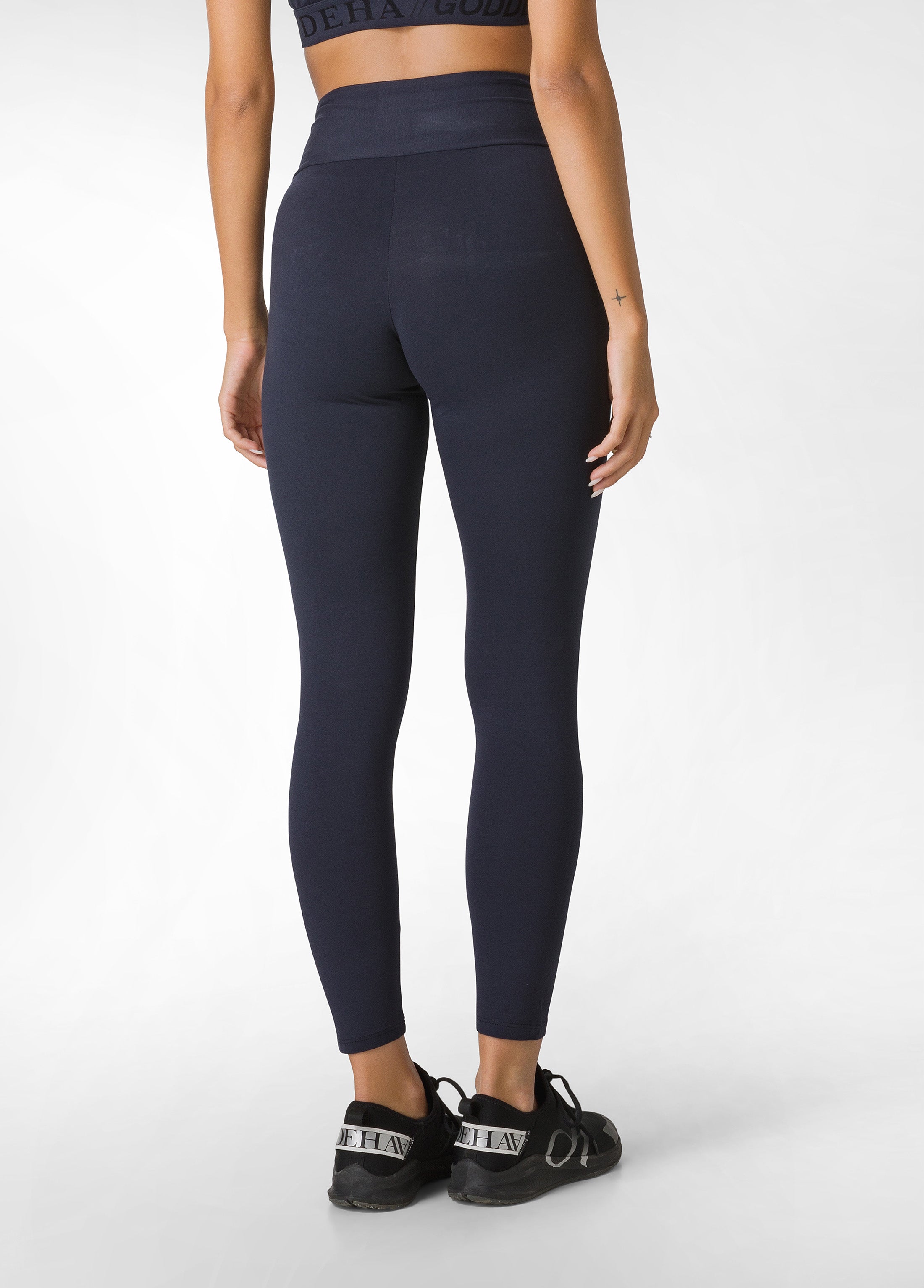 deha-d42036-leggings-vita-alta-tinta-unita-blu image 3