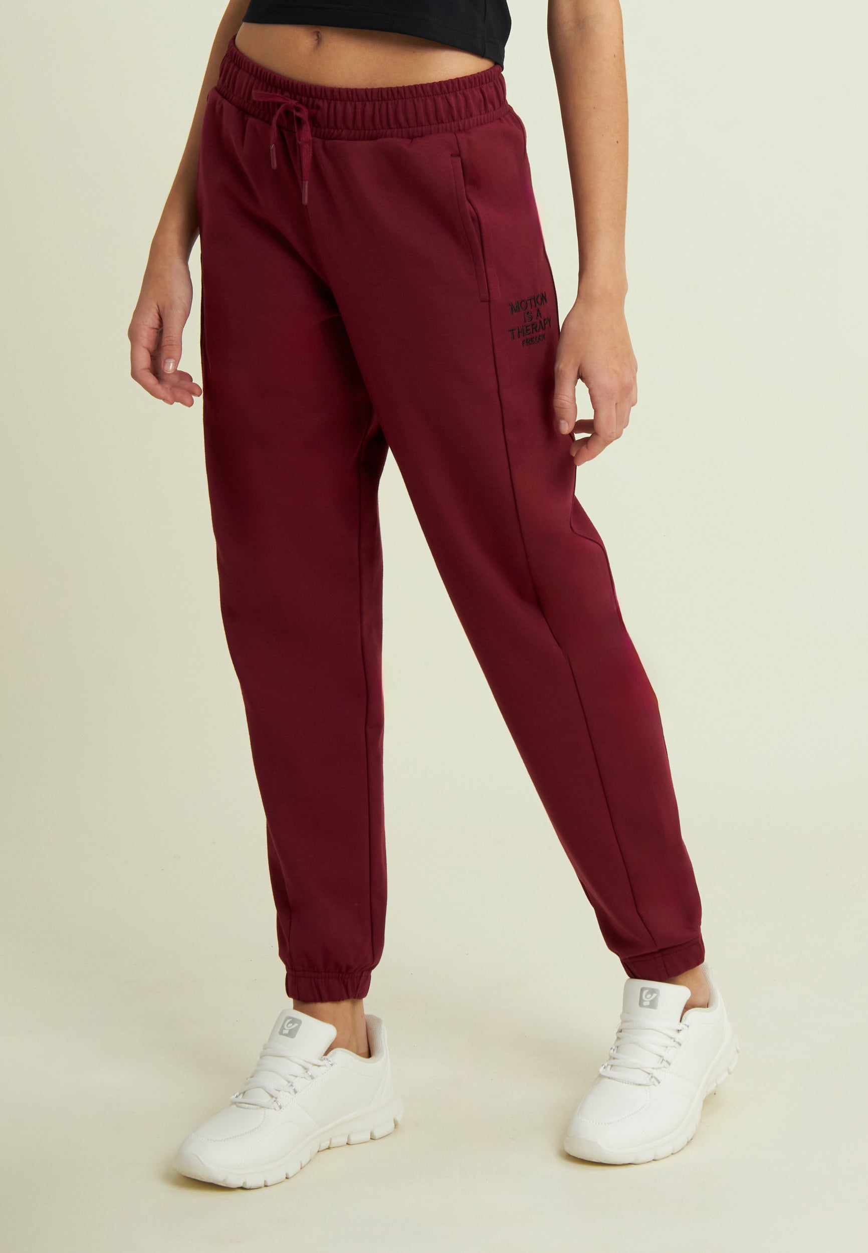 freddy-pantaloni-sportivi-donna-comfort-con-coulisse-felpa-garzata image 8