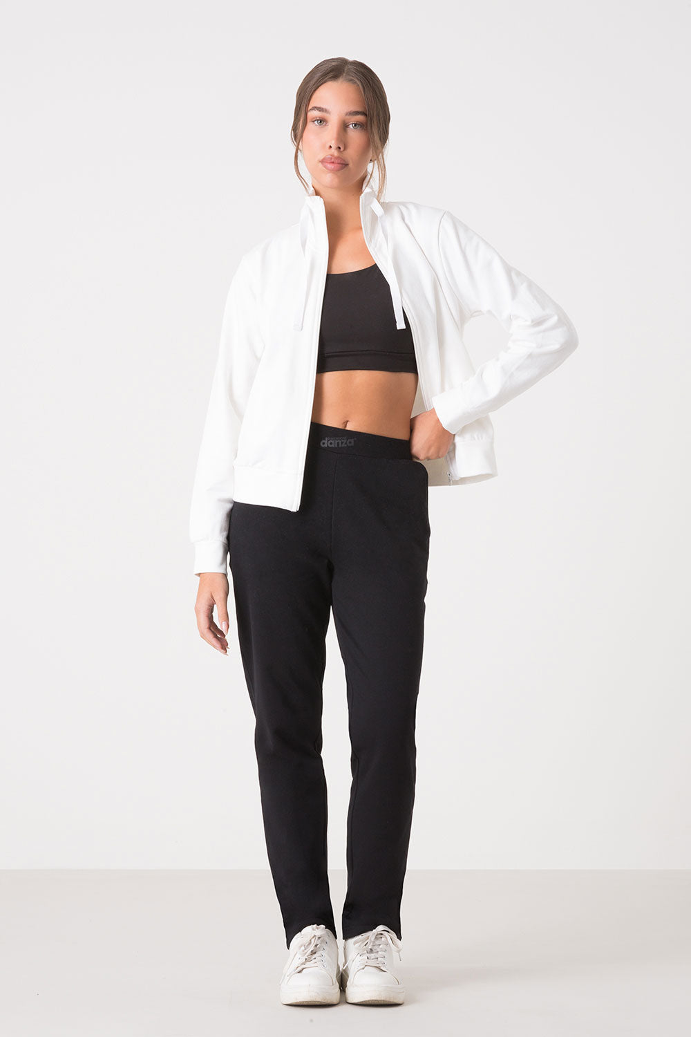 dimensione-danza-tuta-basic-donna-felpa-full-zip-collo-alto-pantalone image 8