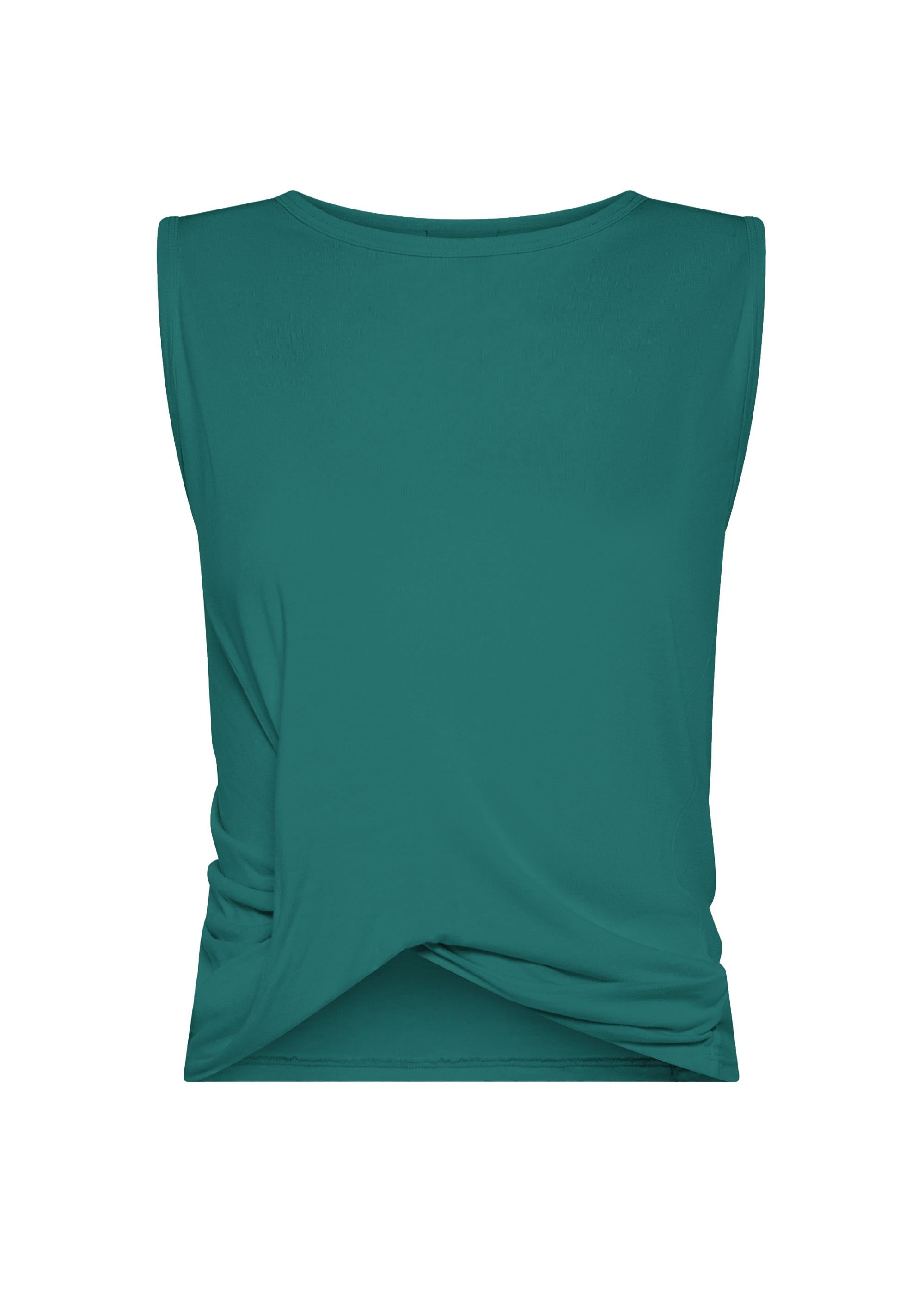 deha-d42042-canotta-yoga-con-nodo-frontale-verde image 1