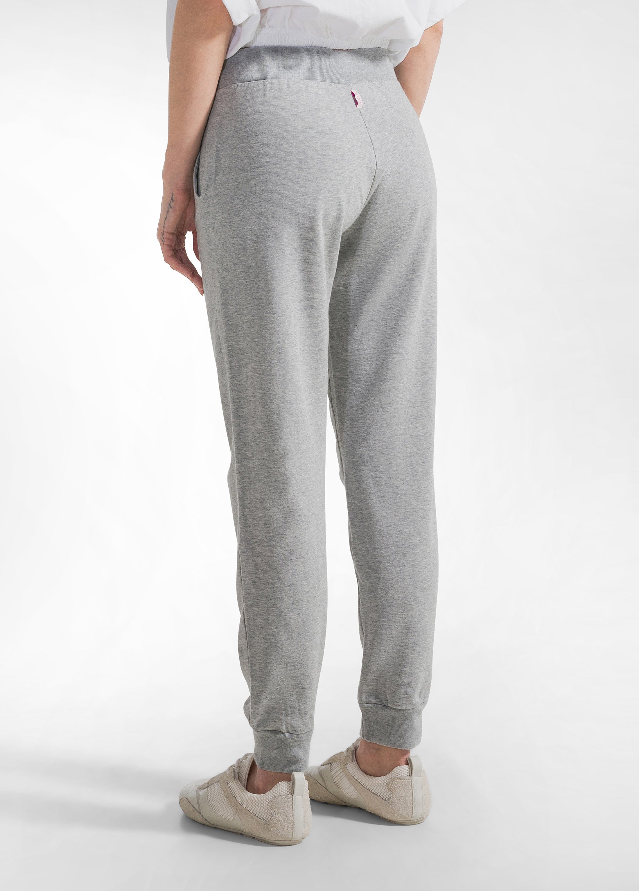 deha-jogger-con-polsino-in-felpa-leggera-grigio image 3
