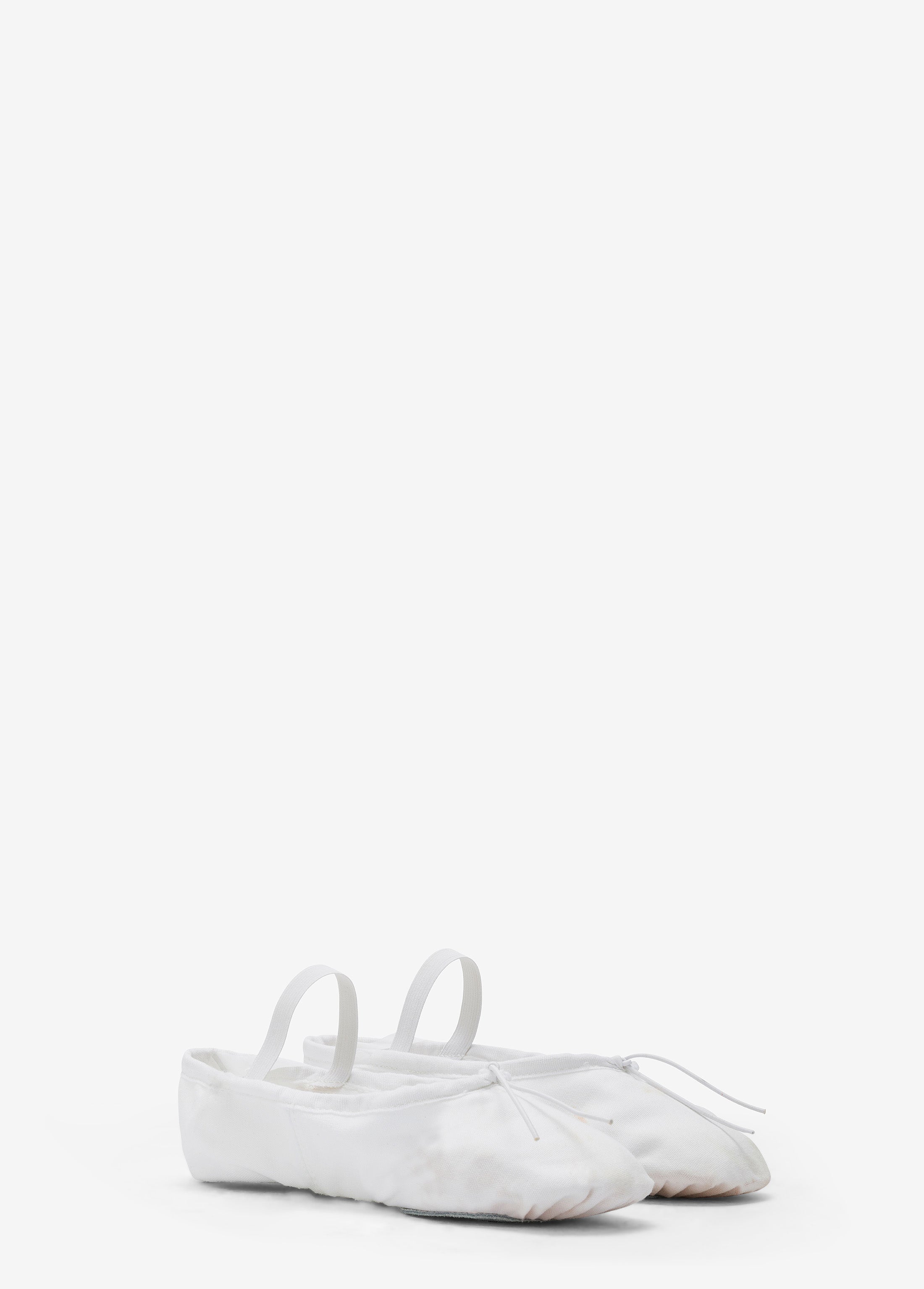 deha-mezze-punte-danza-in-canvas-bianco-con-sacchetto image 1
