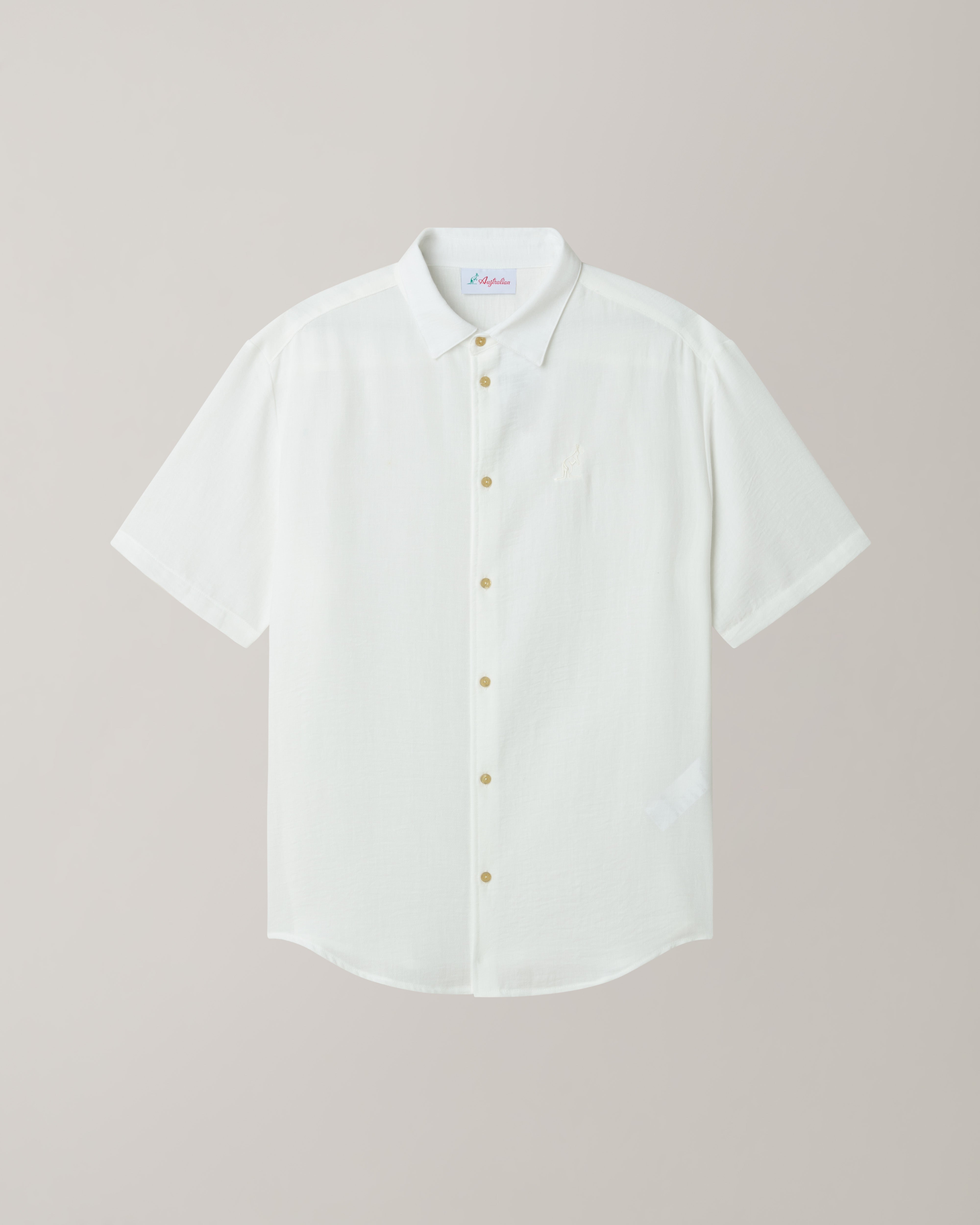 australian-doric-camicia-manica-corta-canvas-latte image 5