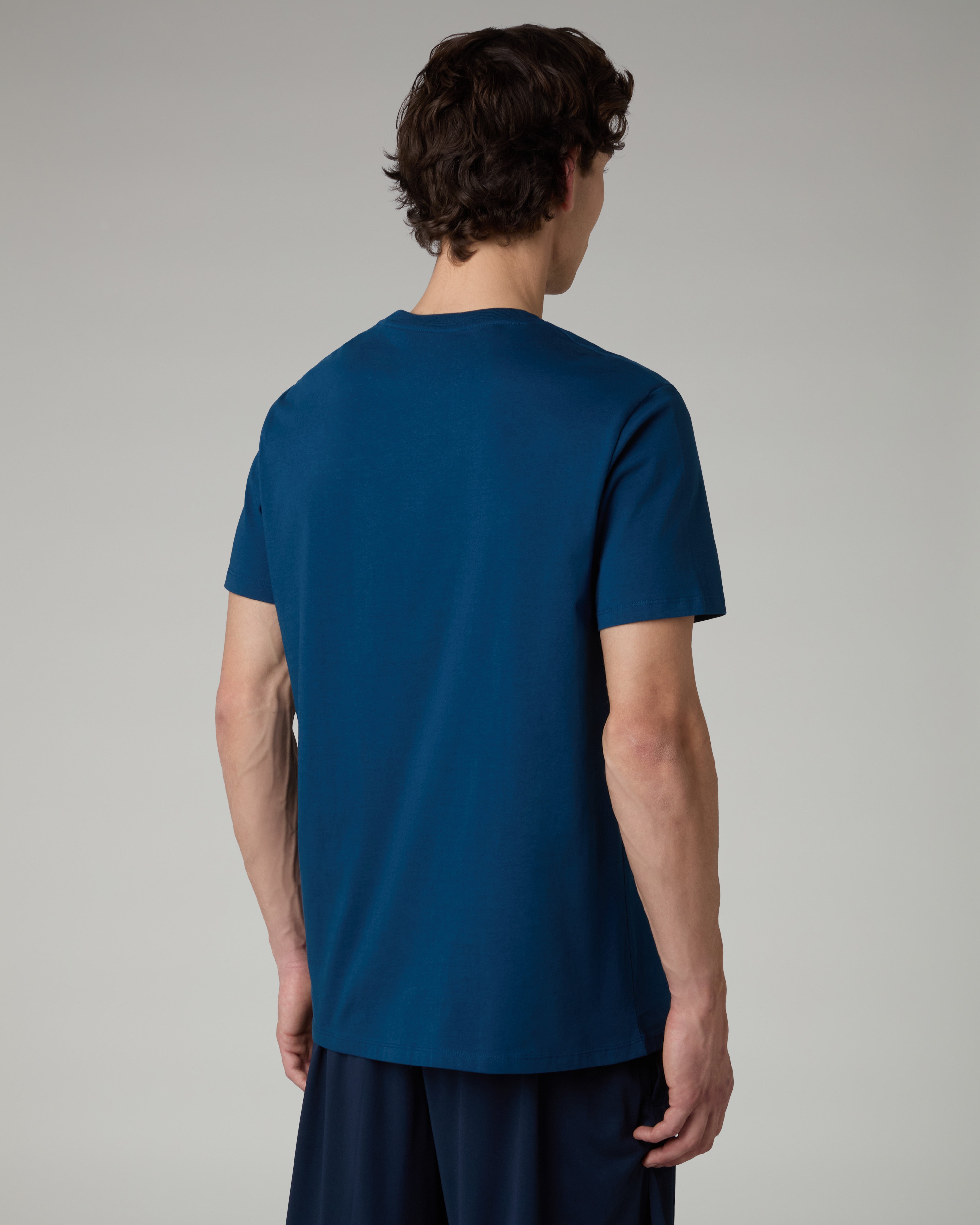 australian-gemini-t-shirt-cotone-eclipse-blue-regular-fit image 3