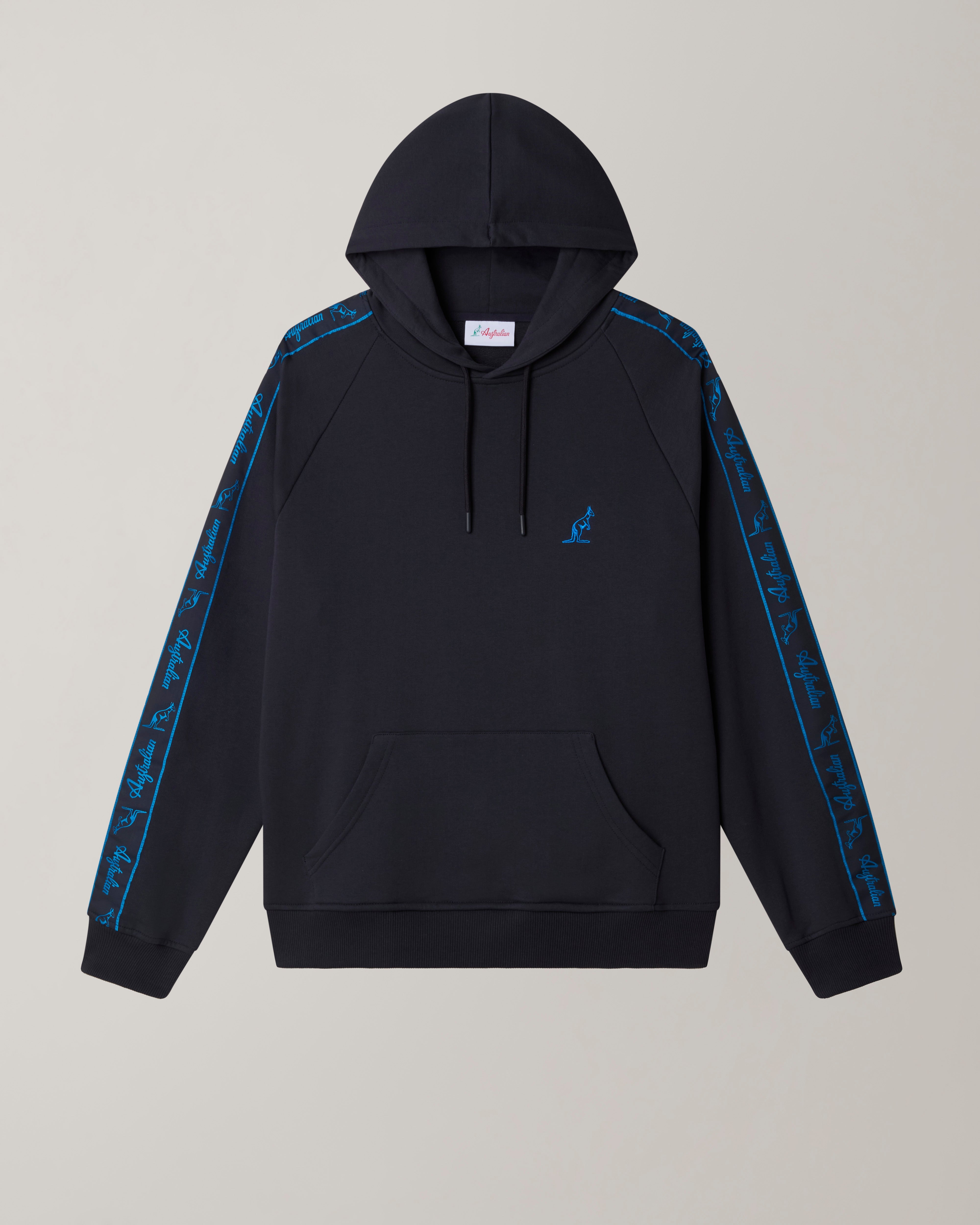 australian-tape-hoodie-felpa-con-cappuccio-blu-navy image 6