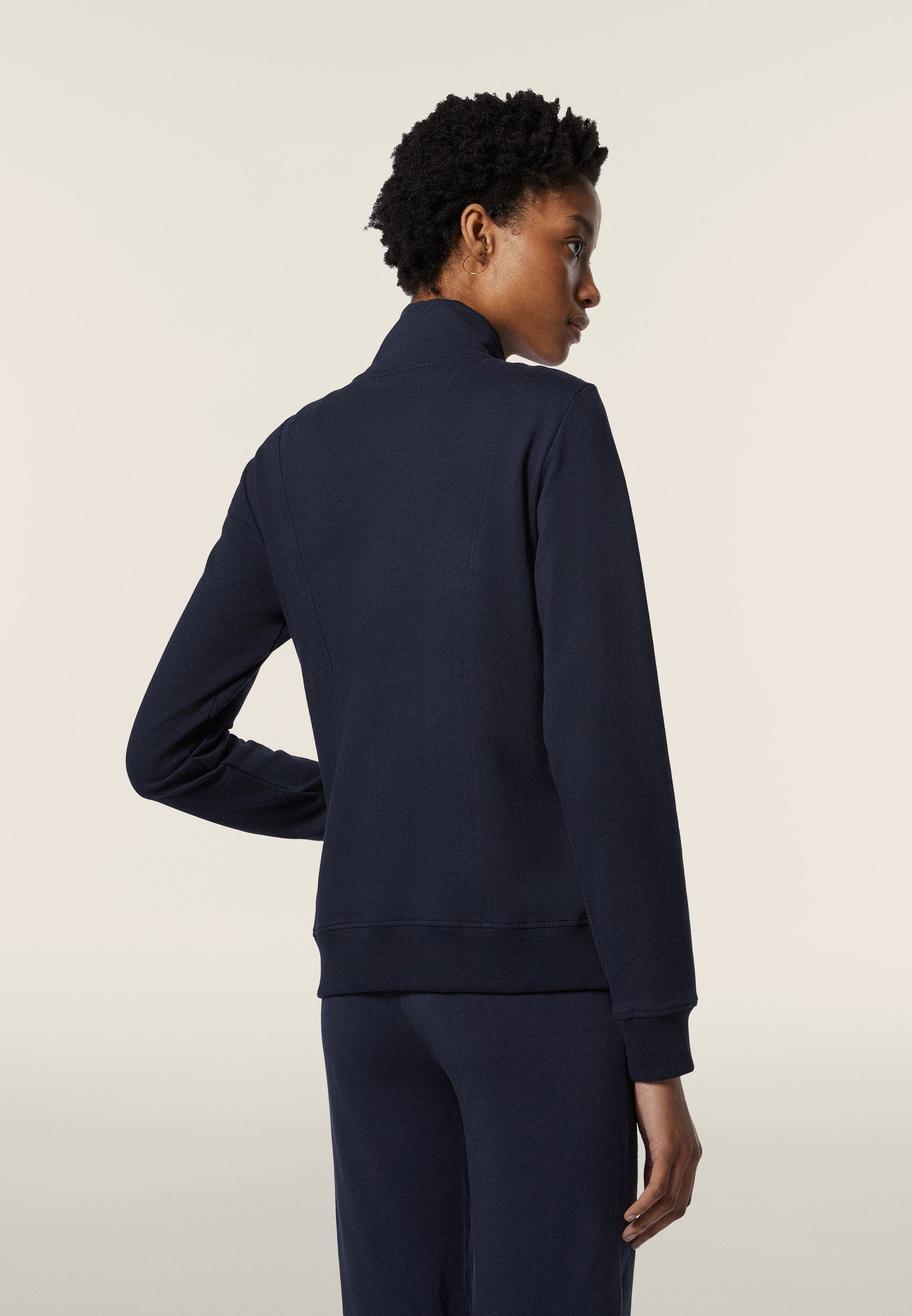 freddy-felpa-donna-zip-collo-alto-regular-fit-con-logo-ricamato image 3