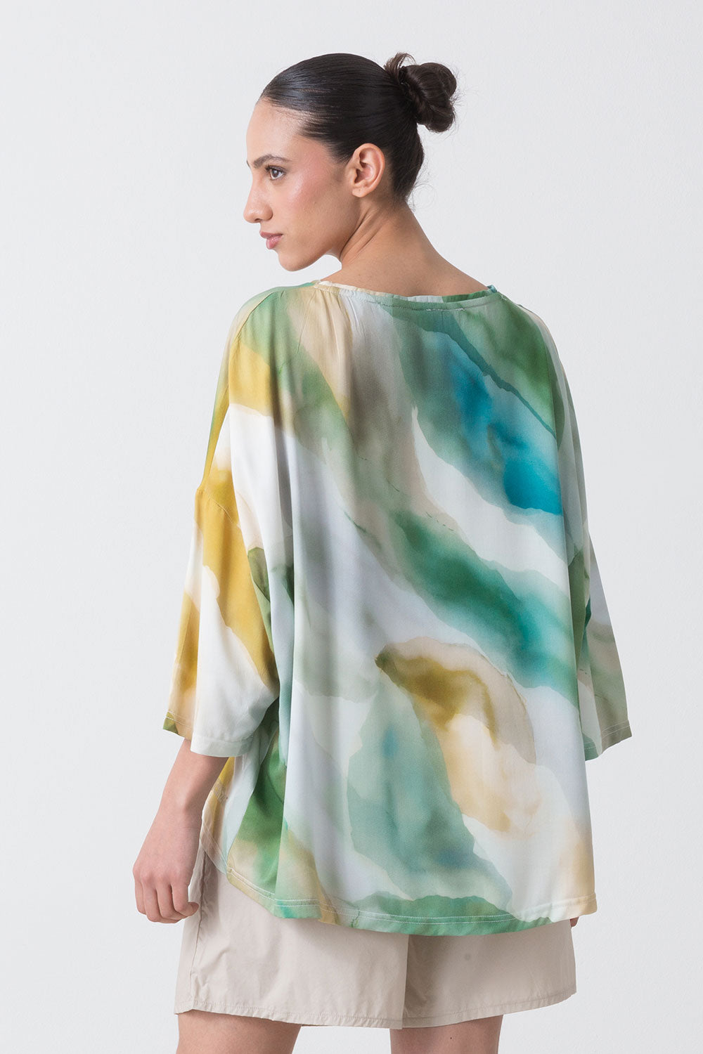 dimensione-danza-city-t-shirt-a-maniche-lunghe-con-stampa-all-over-marmorizzata image 3