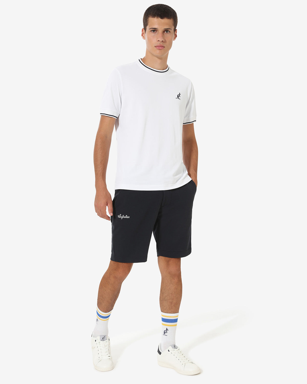 australian-club-short-piquet-blu-navy-sportswear image 2