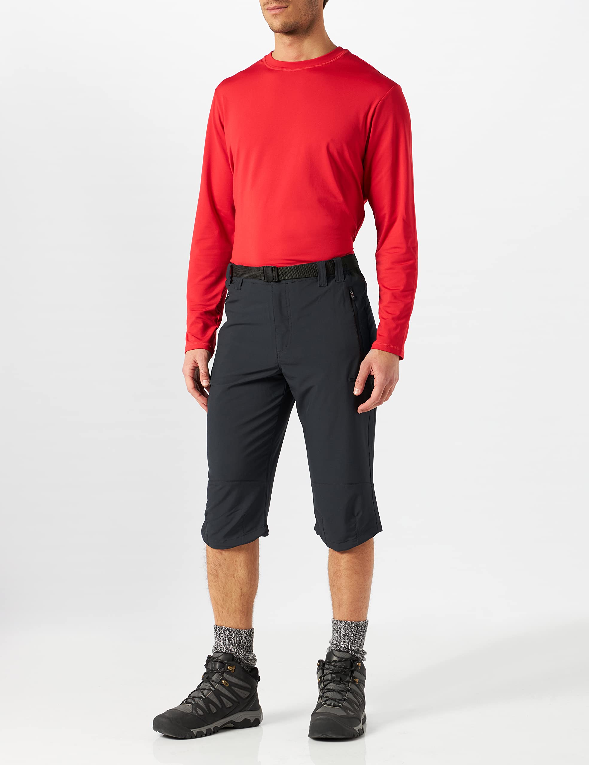 cmp-pantaloni-capri-elasticizzati-uomo-3-4-trekking image 2