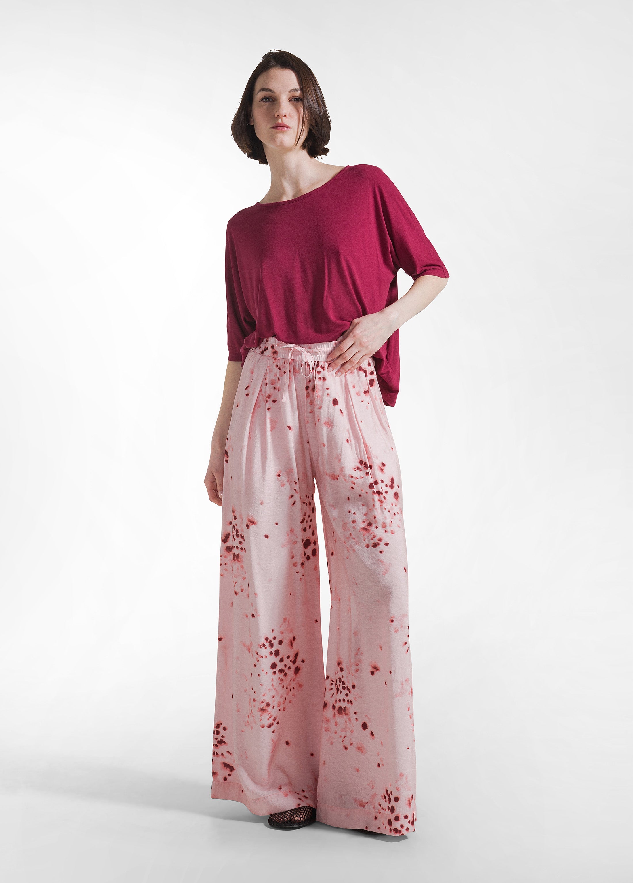 deha-t-shirt-fluida-in-viscosa-ecovero-rosso image 4