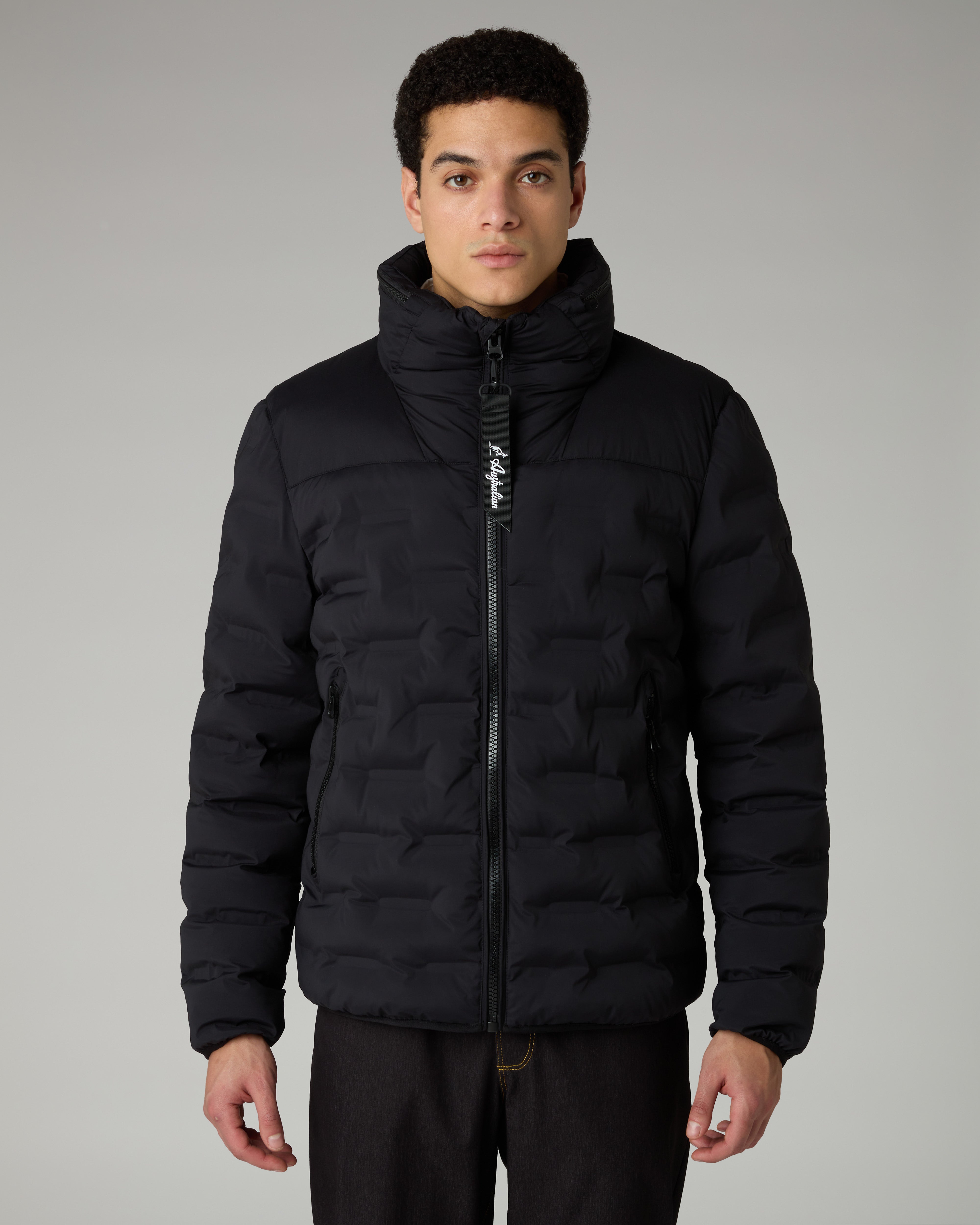 australian-3-d-jacket-giubbotto-trapuntato-nero image 1