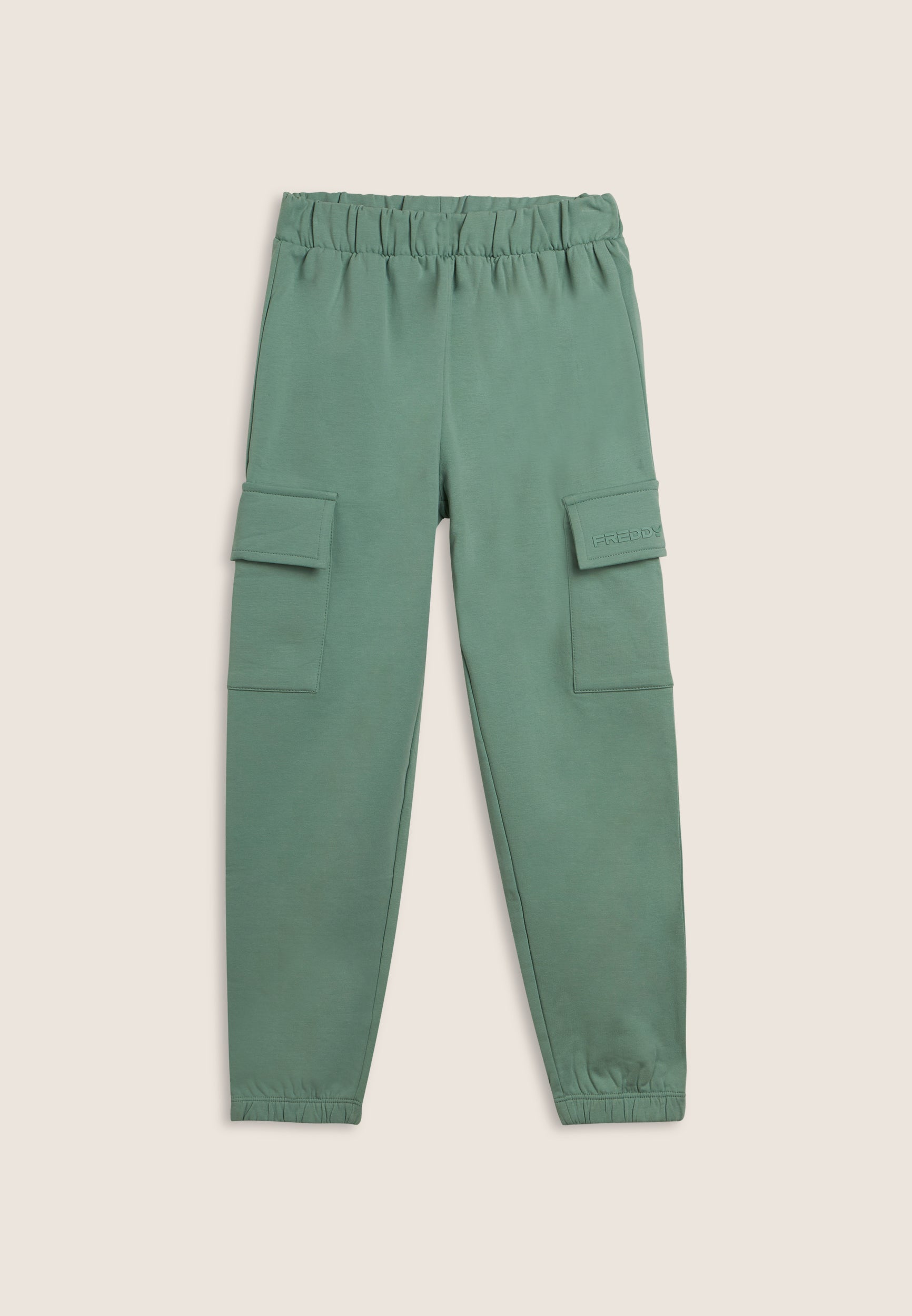 freddy-pantaloni-cargo-bambina-cotone-elasticizzato image 1