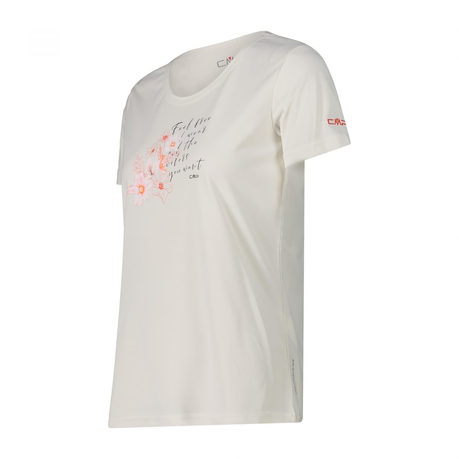 cmp-39t5676p-t-shirt-girocollo-dry-function-logo-donna image 3