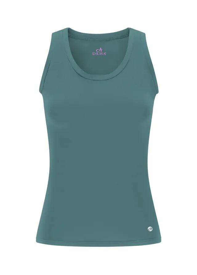 deha-top-vogatore-in-jersey-stretch-blu image 1