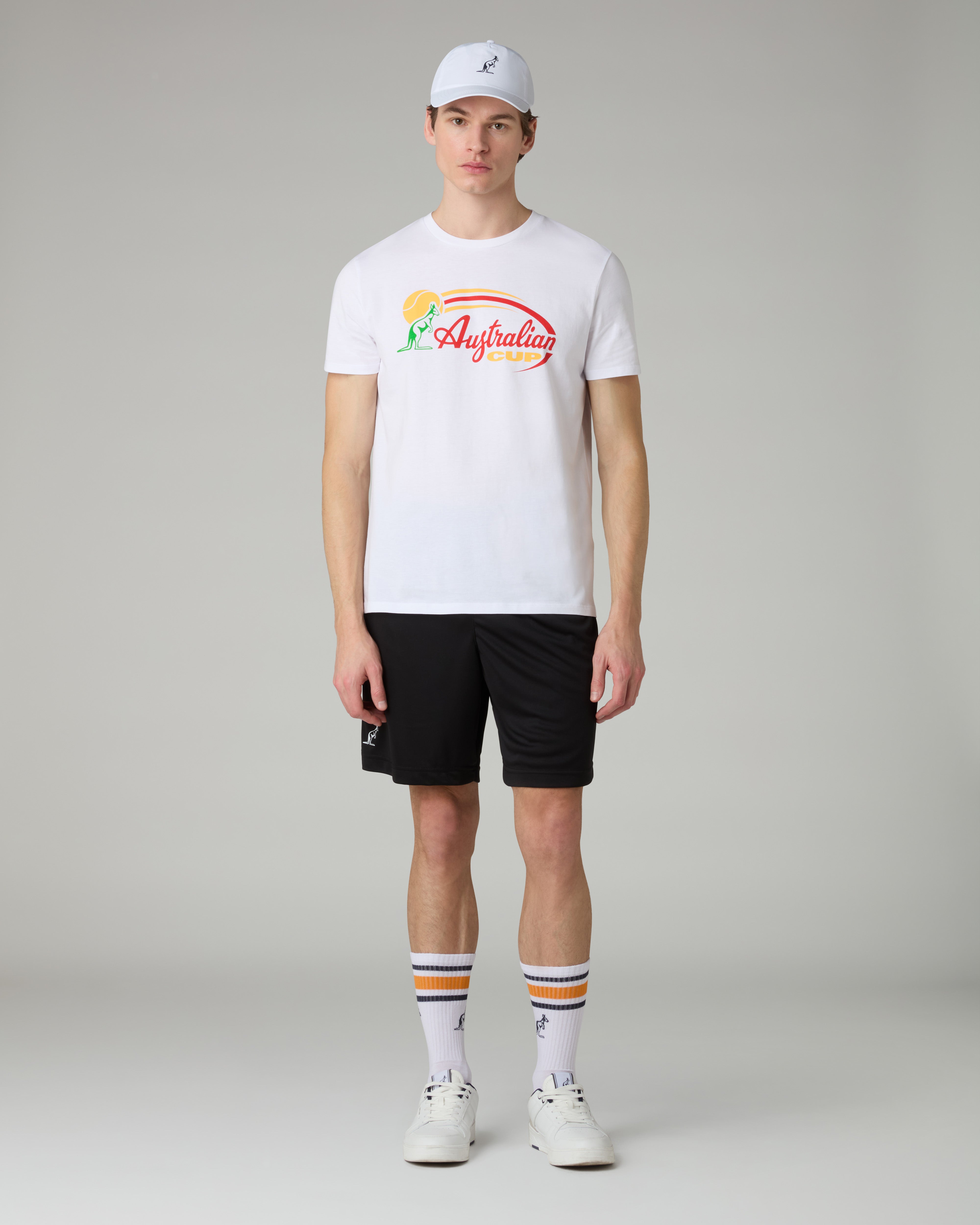 australian-ace-short-tennis-pantaloncino-elastico-nero-made-in-italy image 2