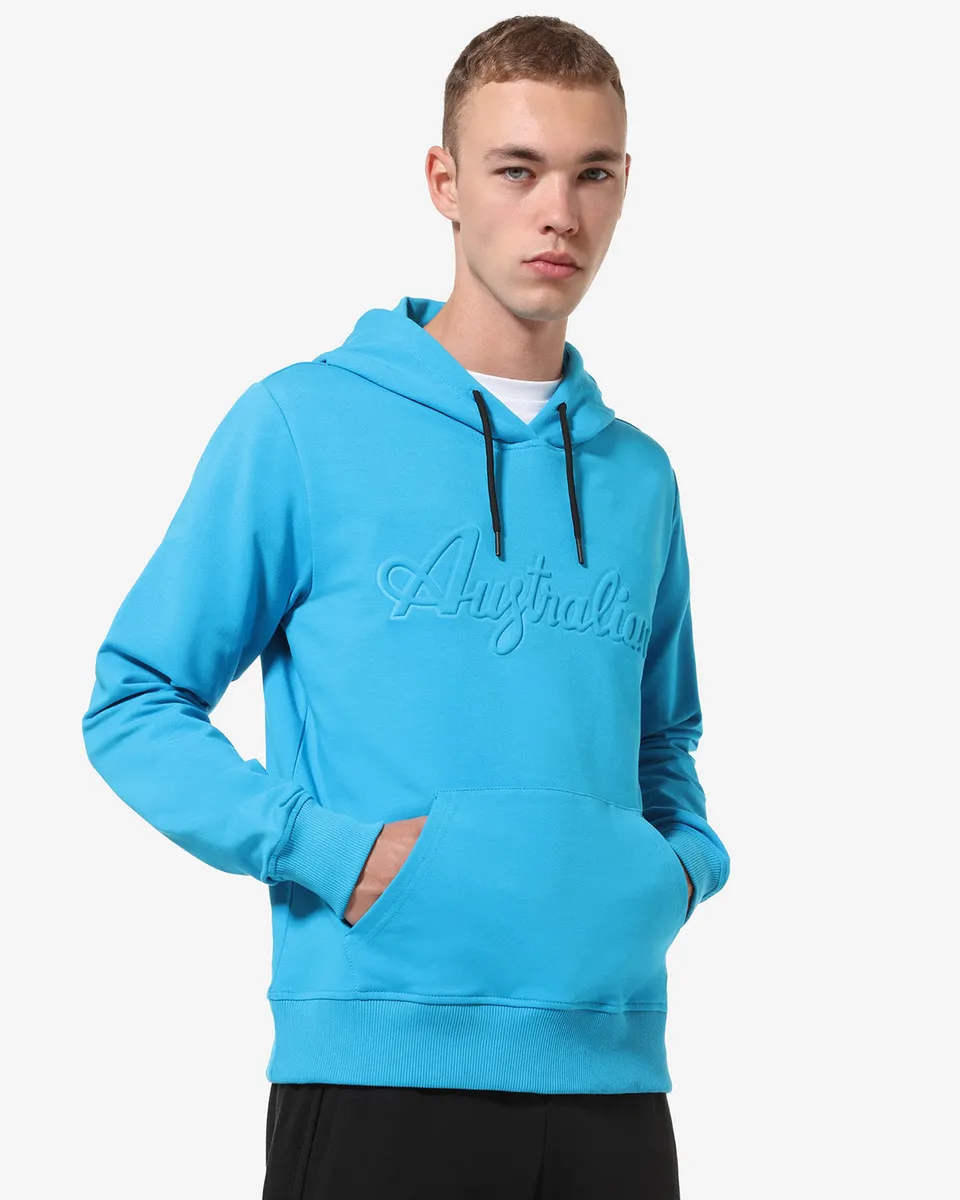 australian-dna-hoodie-swufe0039-felpa-cappuccio-uomo-turchese-glossy image 1