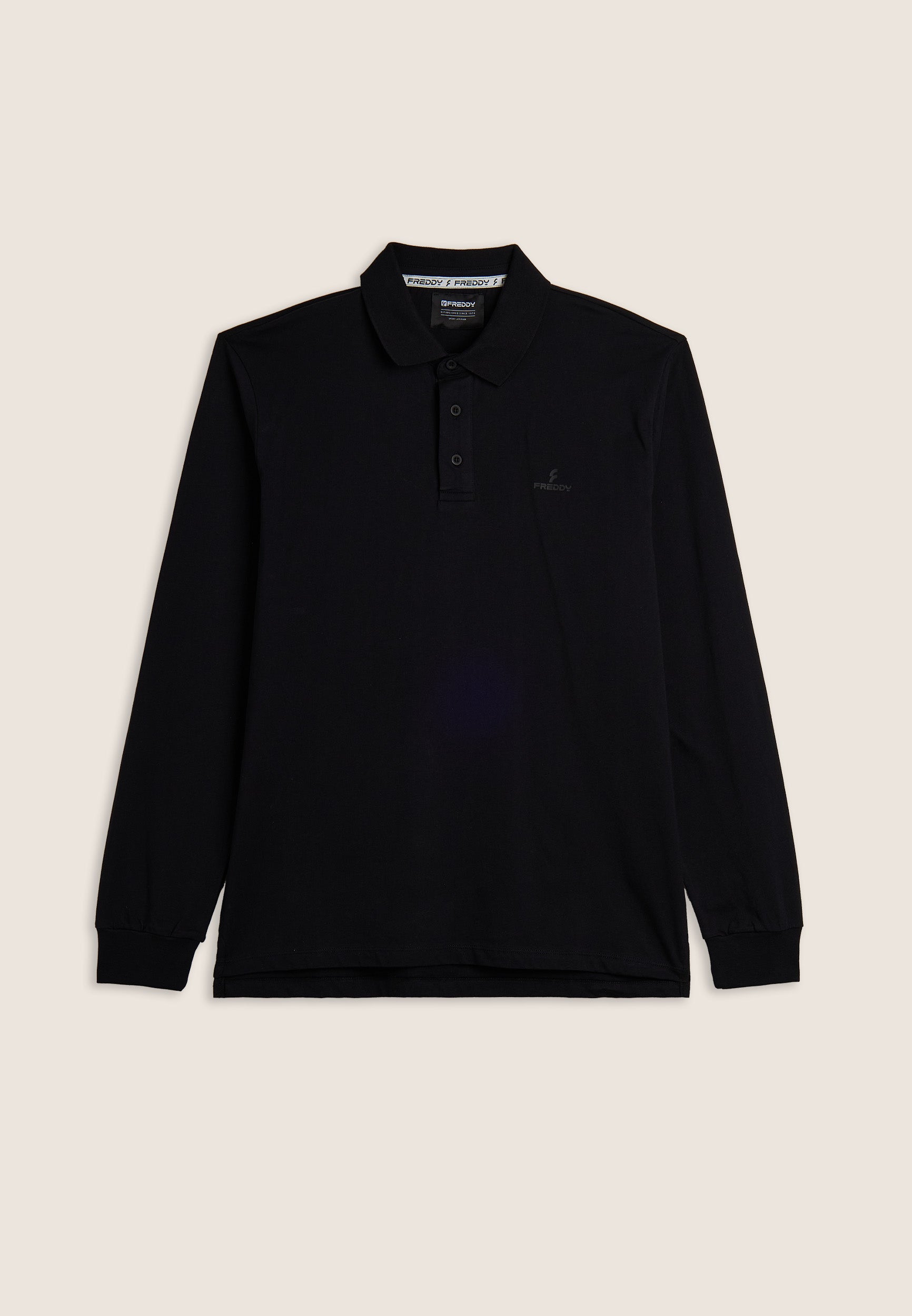 freddy-polo-uomo-manica-lunga-100-cotone-spacchi-laterali image 1