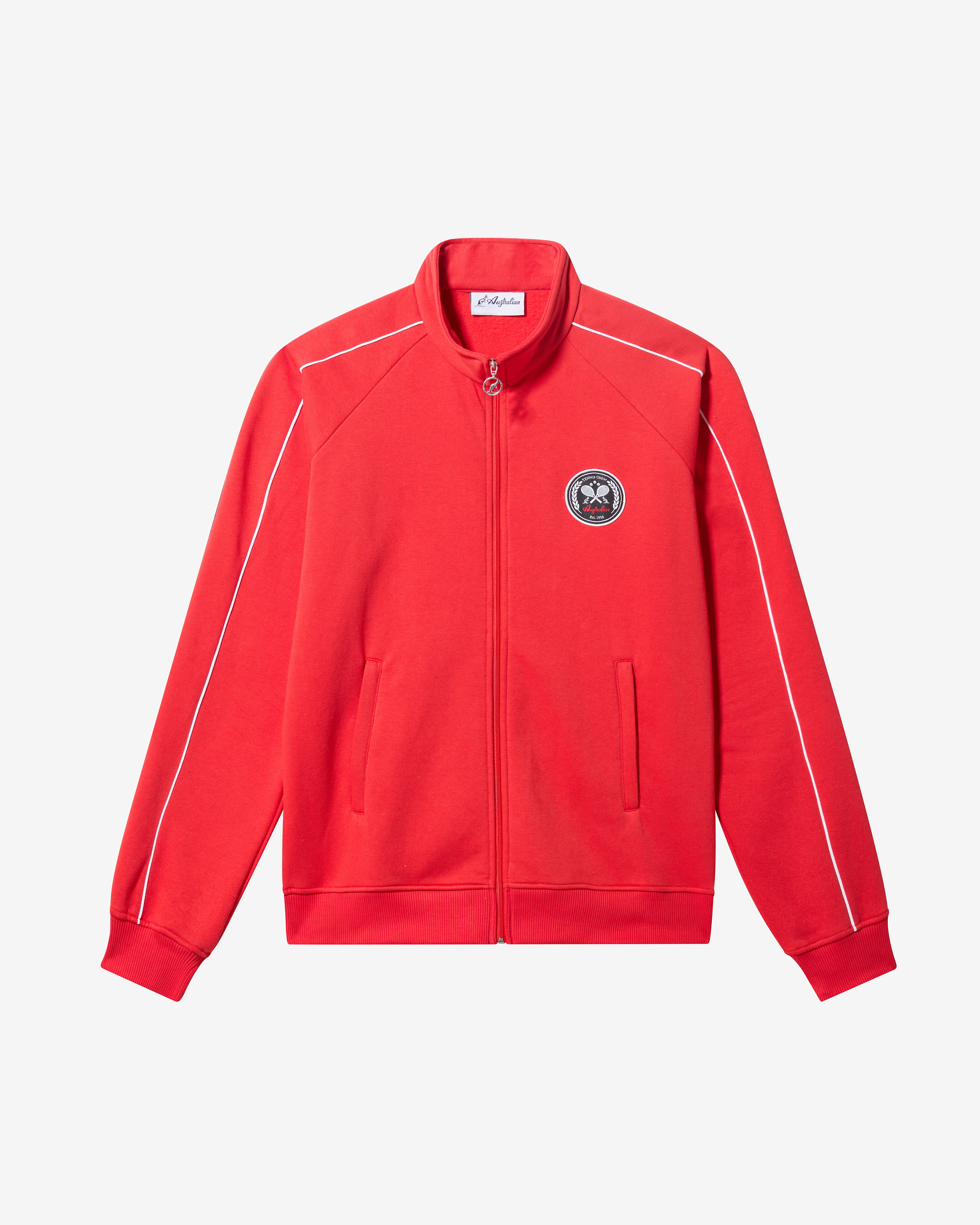 australian-tennis-crew-track-jacket-giacca-felpa-uomo-rossa image 6