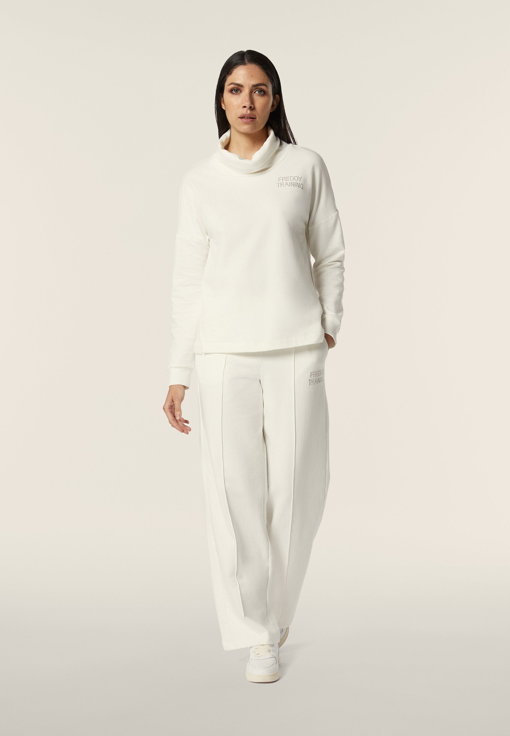 freddy-wr-up-felpa-donna-comfort-fit-collo-a-tubo image 2