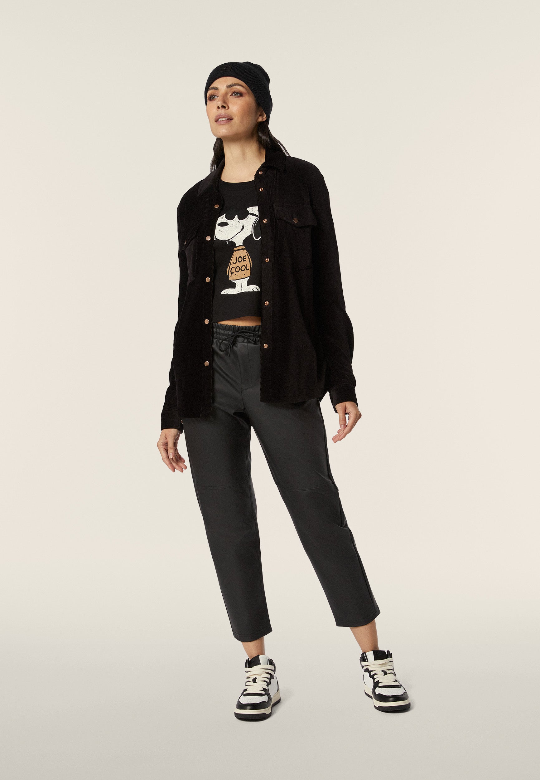 freddy-camicia-comfort-fit-in-velluto-mille-righe-con-bottoni-a-pressione image 2