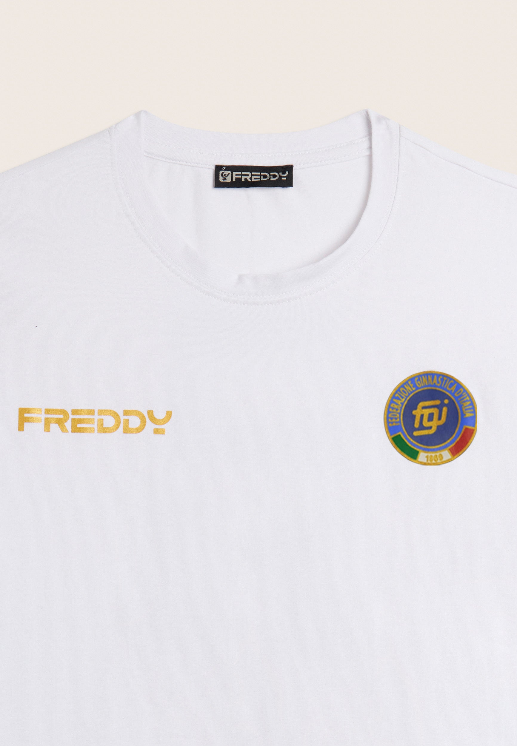 freddy-t-shirt-uomo-italia-fgi-bianca-con-inserti-blu image 8