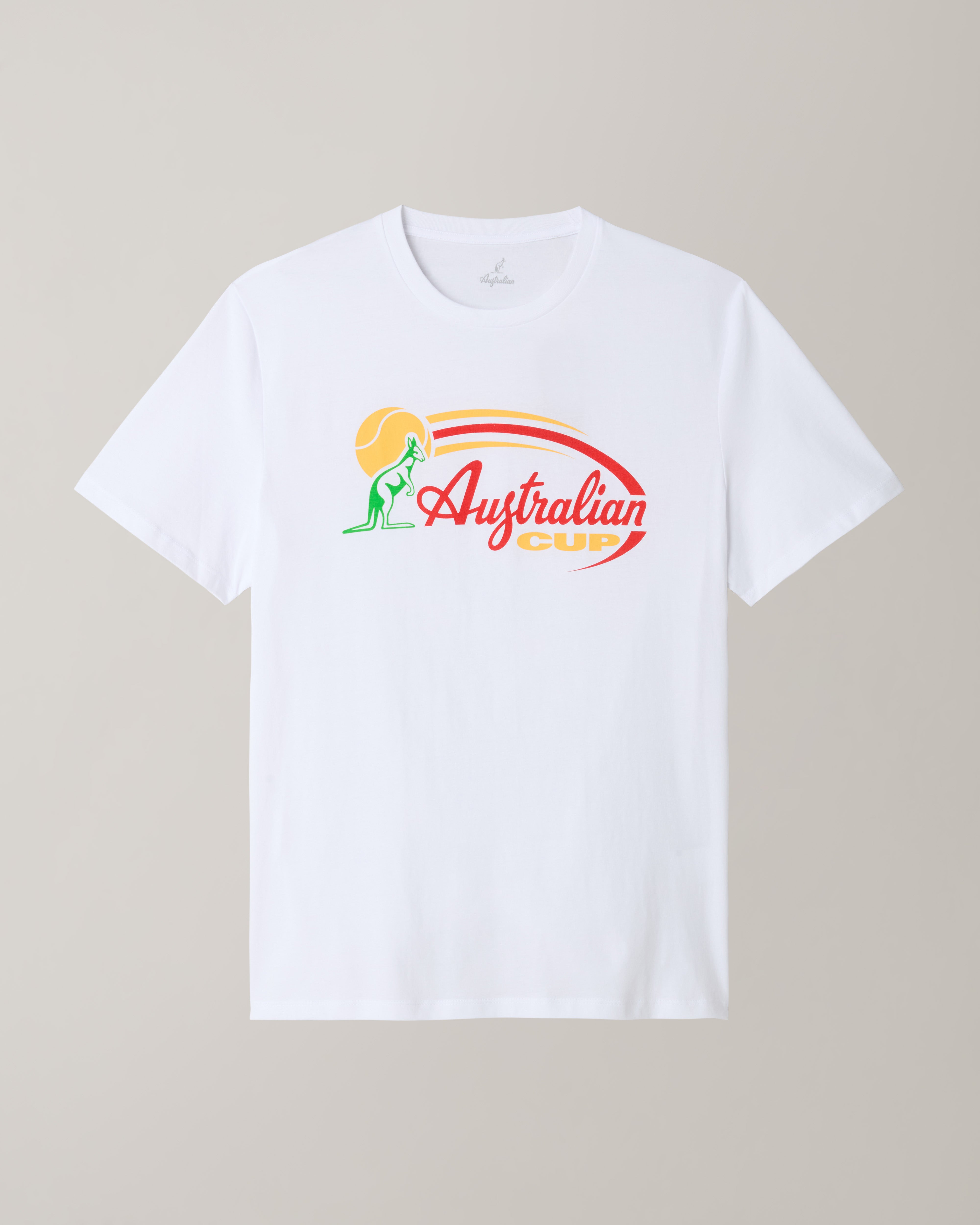 australian-cup-t-shirt-bianca-maglietta-cotone-regular image 5