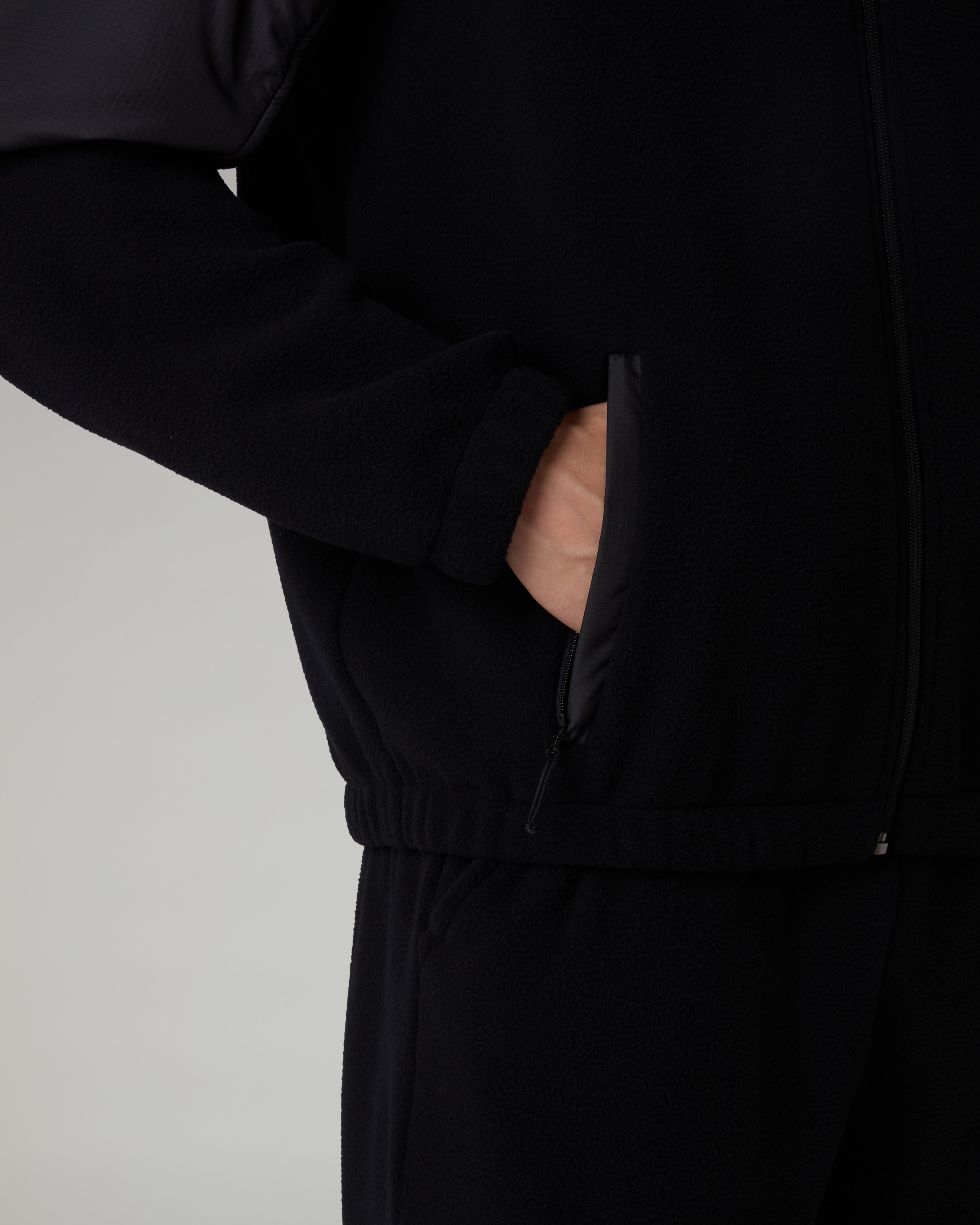 australian-color-block-track-jacket-pile-nero-full-zip image 6