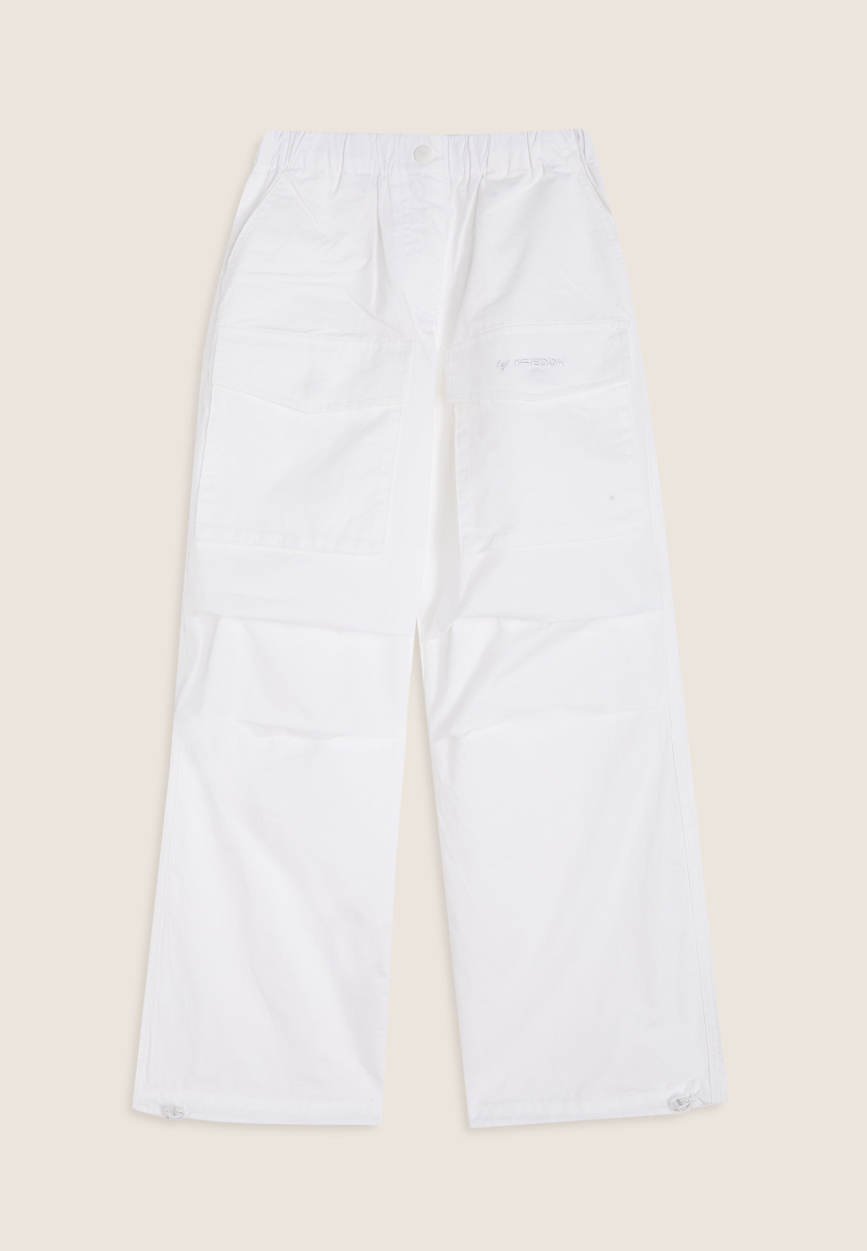 freddy-pantaloni-cargo-in-popeline-donna-tasche-frontali image 4