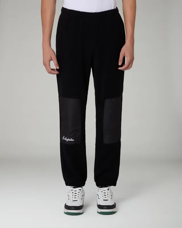 australian-color-block-track-pant-nero-pantalone-pile-sportswear image 1