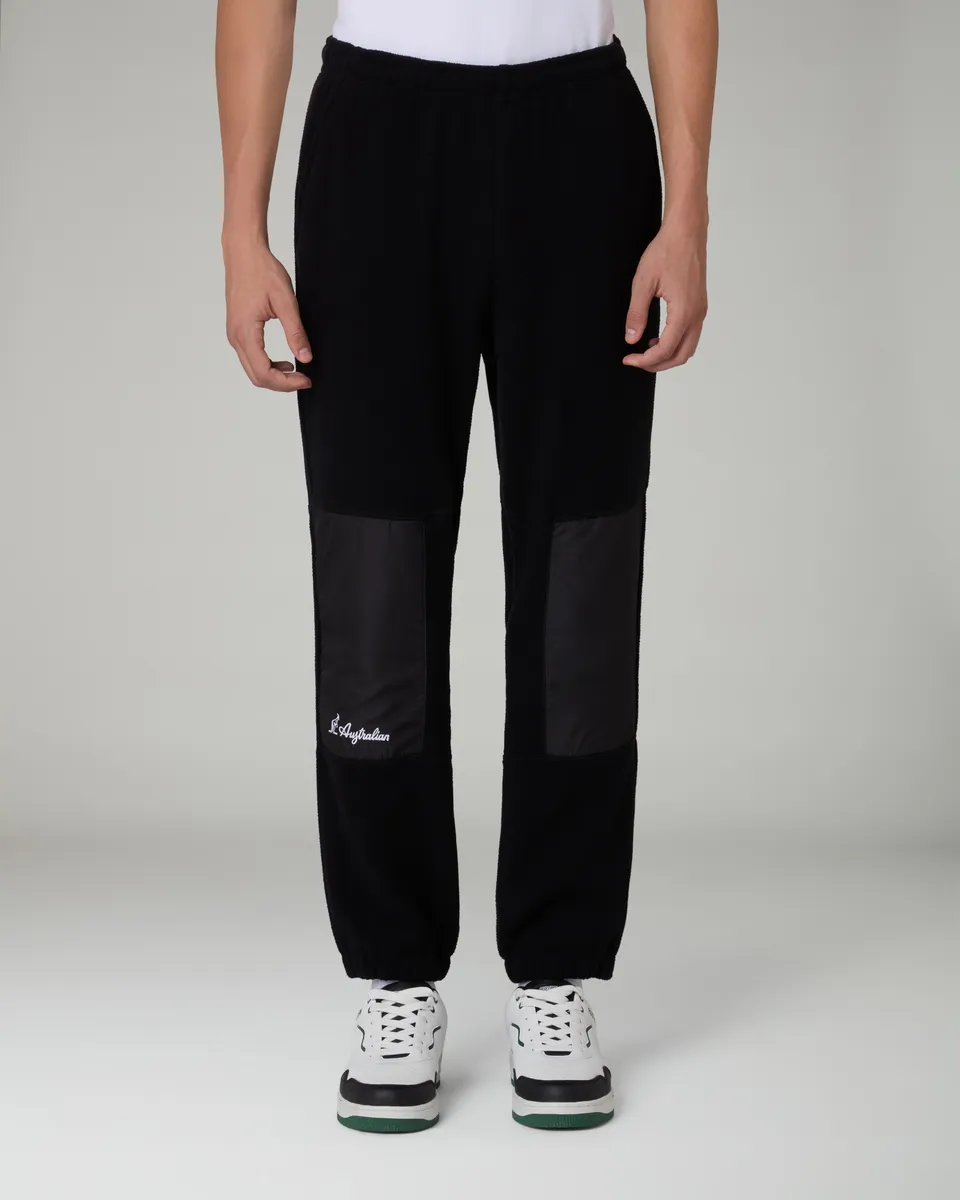 australian-color-block-track-pant-nero-pantalone-pile-sportswear image 1