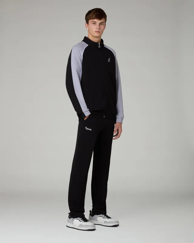 australian-posh-piquet-tracksuit-tuta-nera-garzato-con-zip image 1