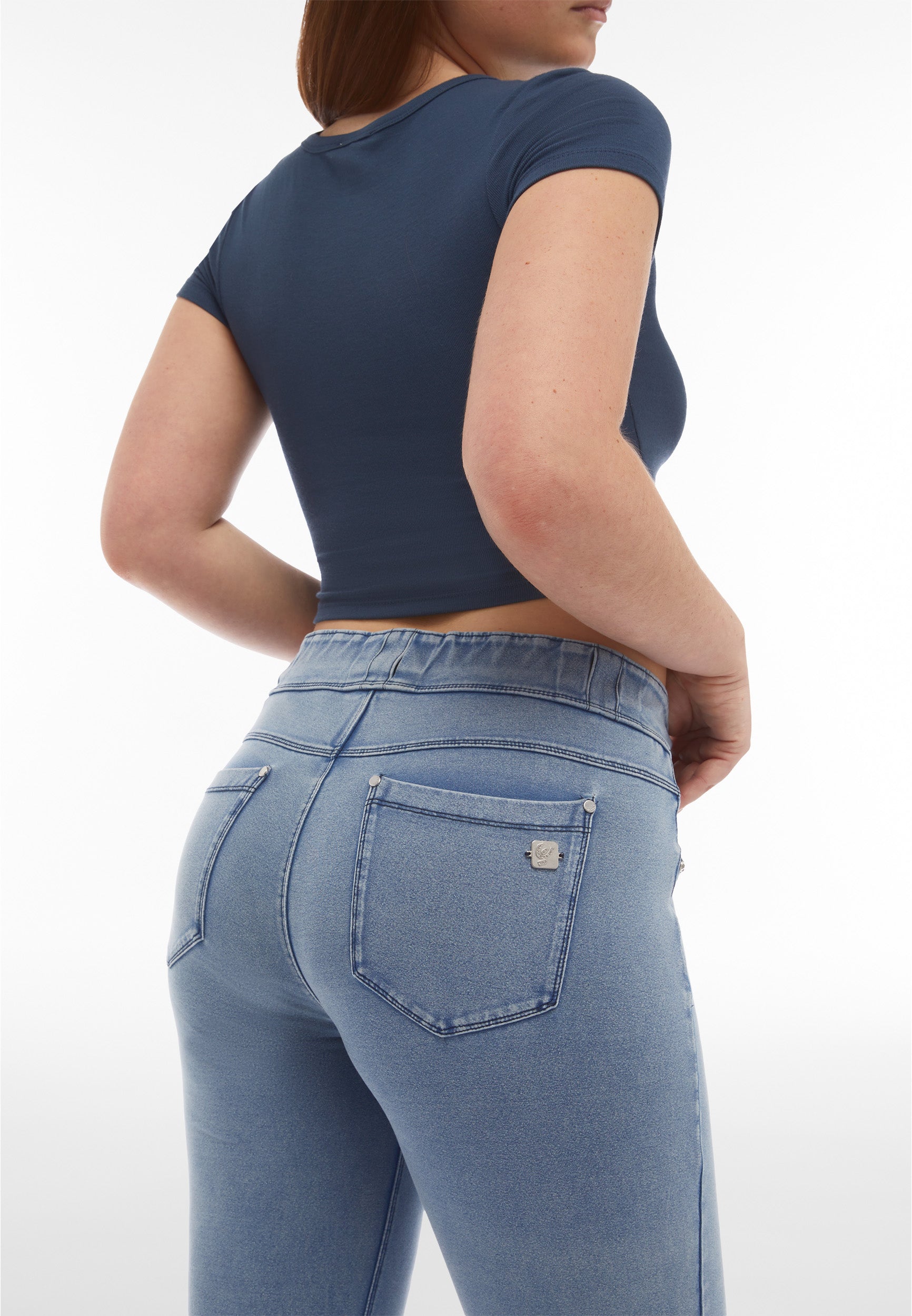 freddy-n-o-w-pantaloni-skinny-vita-media-in-jersey-denim image 5