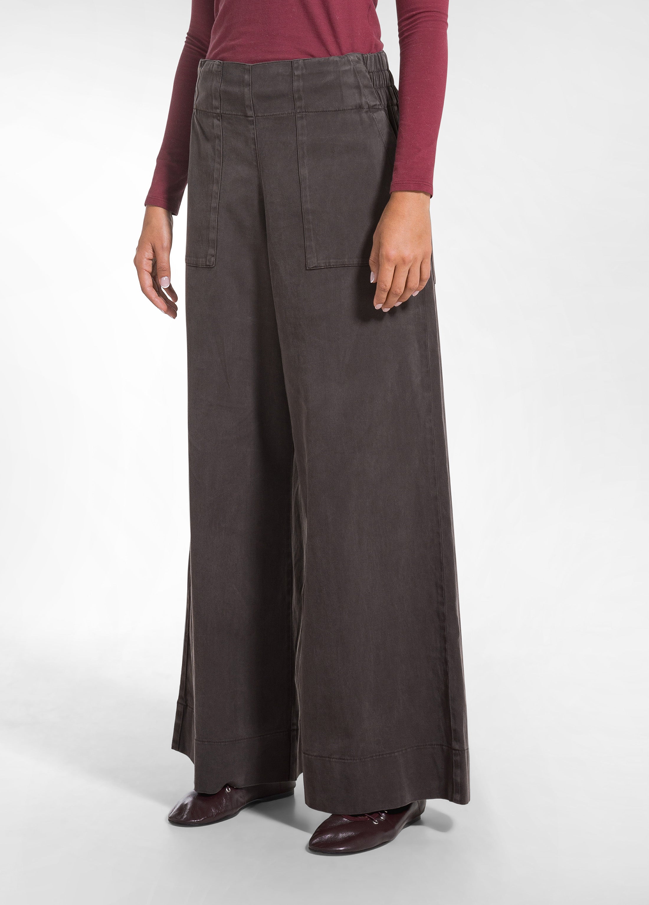 deha-pantalone-work-d52348-in-twill-lyocell-marrone image 2