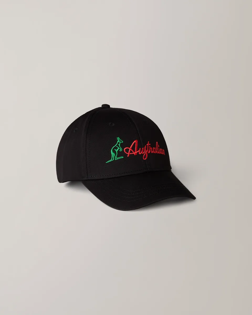 australian-icon-cap-heritage-cappellino-in-cotone-nero image 1