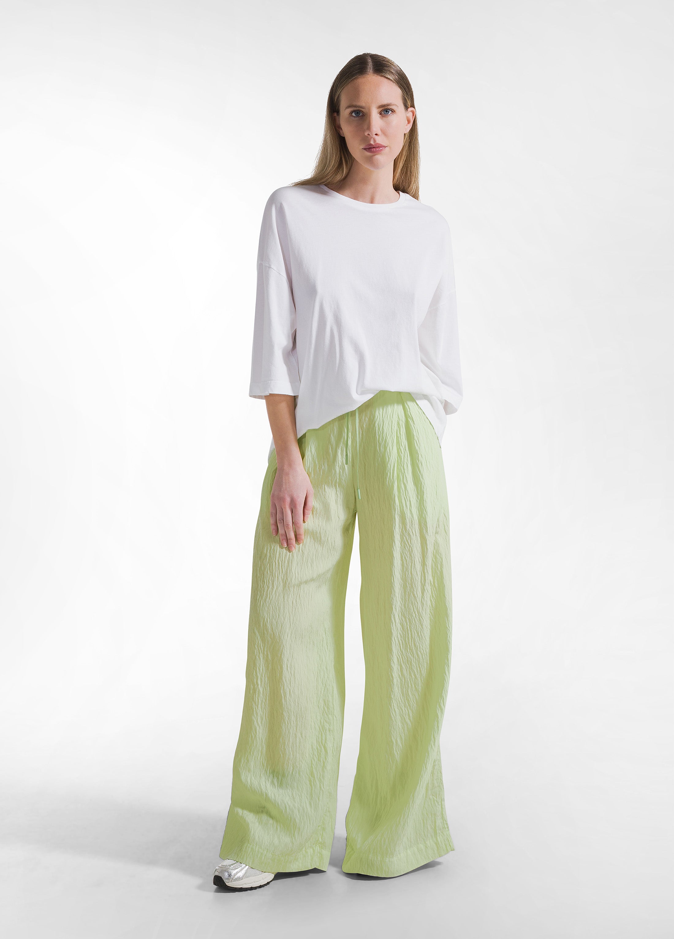 deha-t-shirt-maxi-in-viscosa-bianco-d42403 image 4