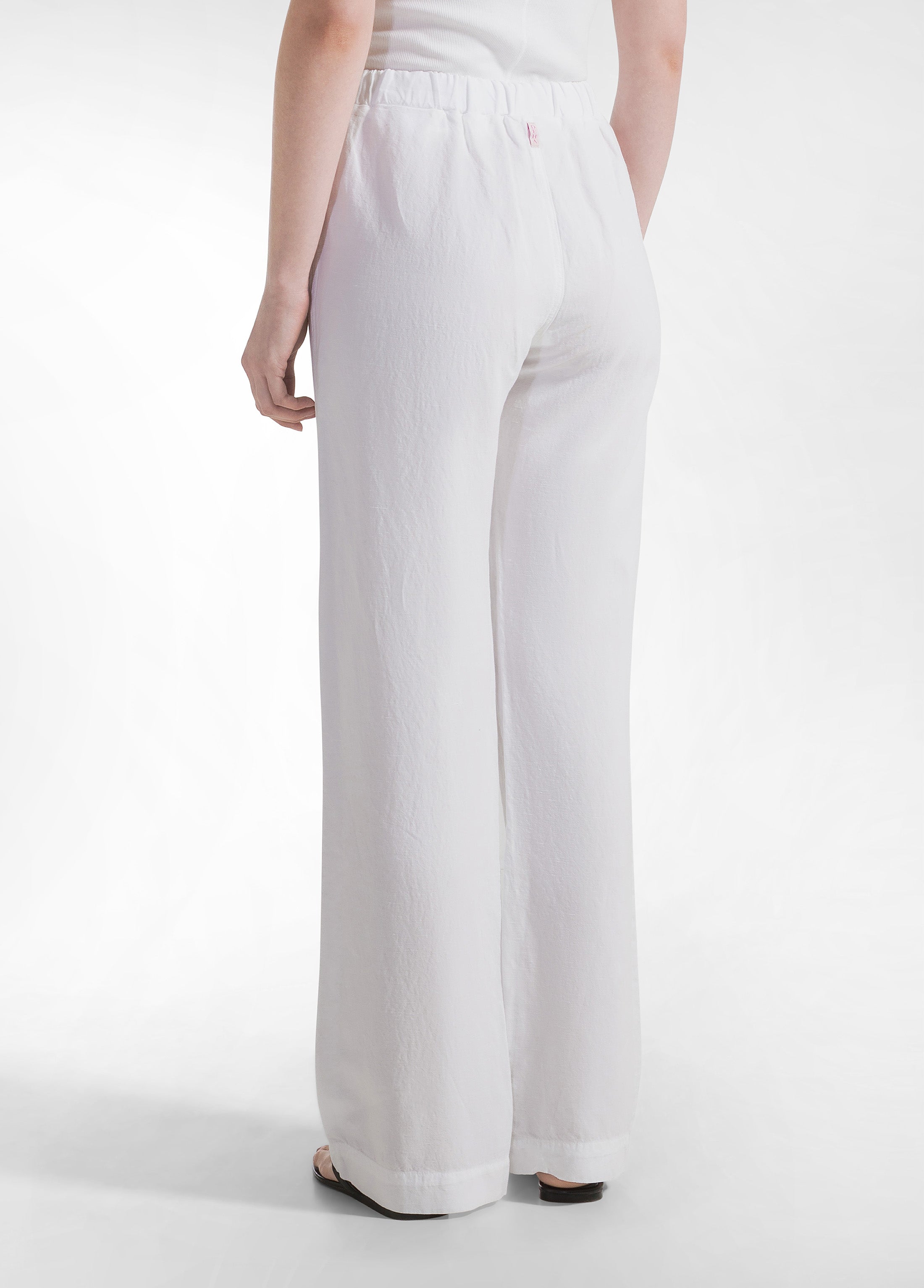 deha-pantalone-misto-lino-e-lyocell-bianco-donna-comodo-170-g image 3