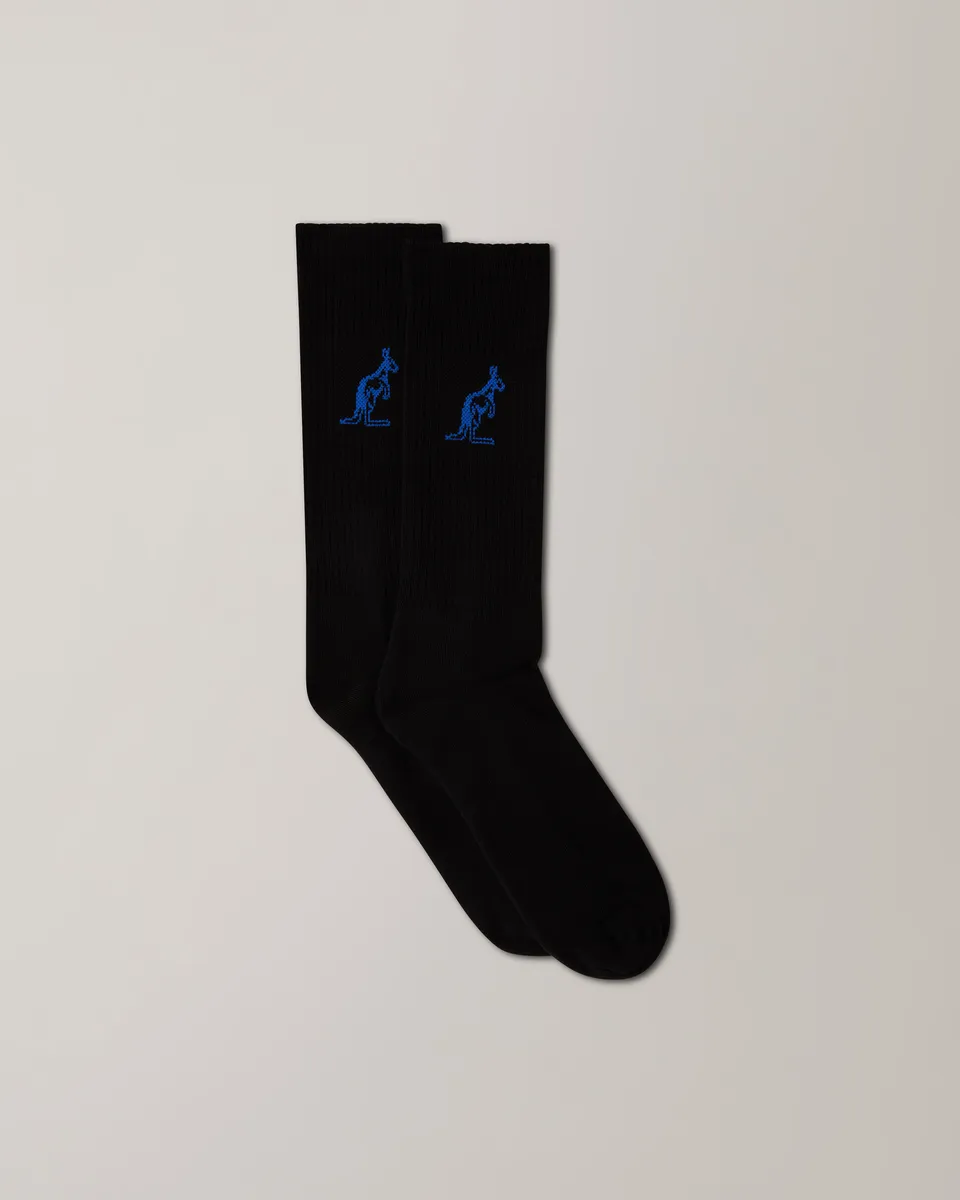 australian-cotton-socks-calze-in-cotone-nero-fiordaliso image 1
