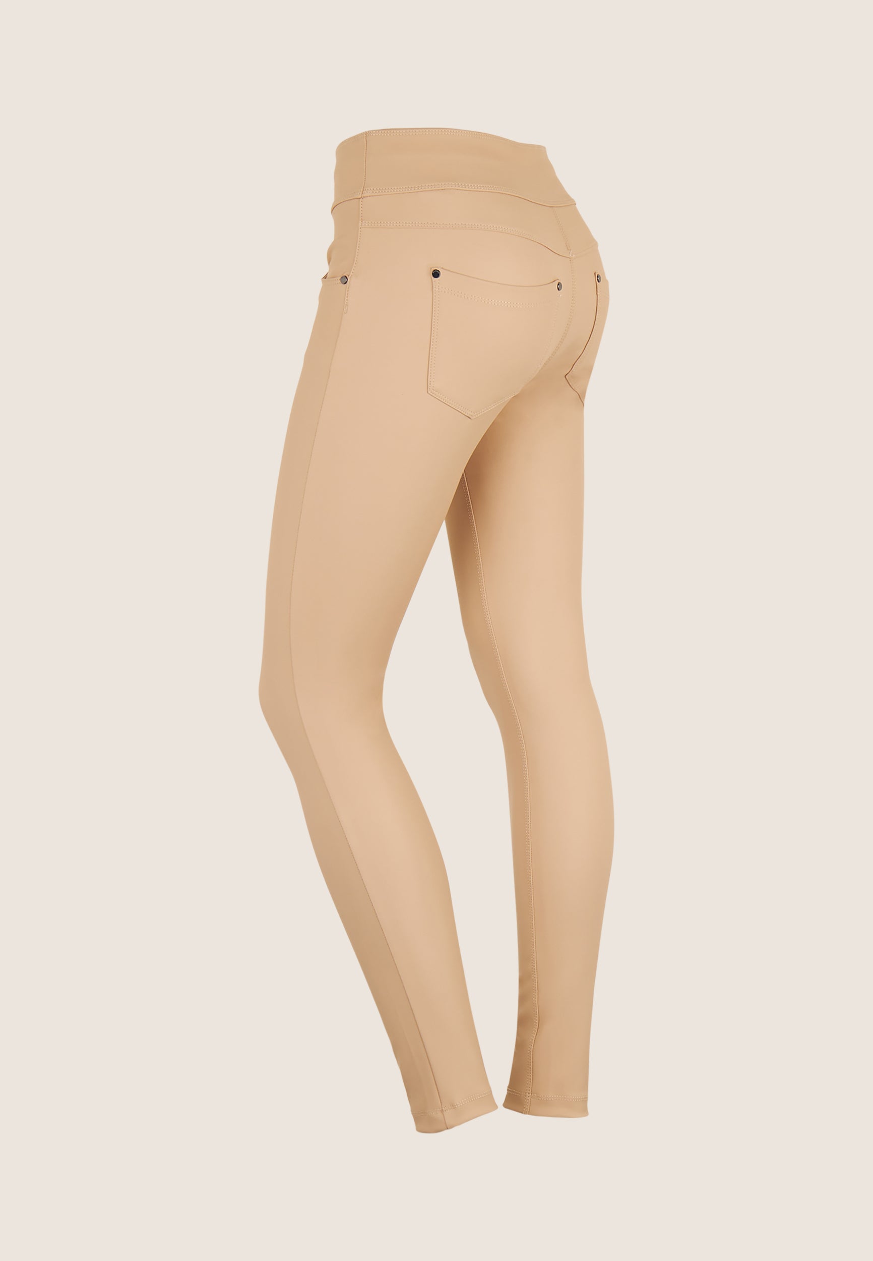 freddy-n-o-w-pantaloni-skinny-vita-media-in-similpelle-matt image 5
