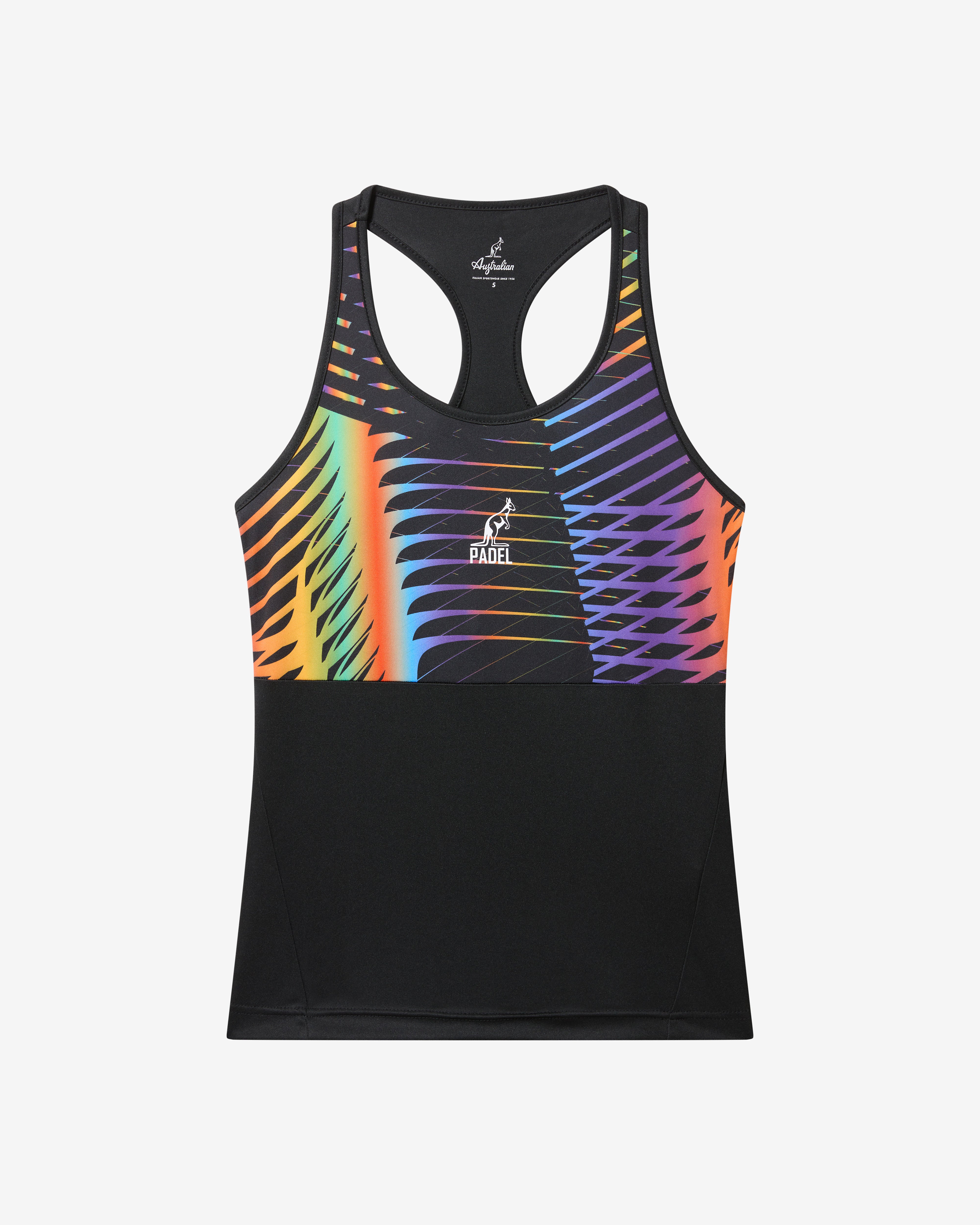 australian-chaos-tank-top-canotta-padel-nero image 5