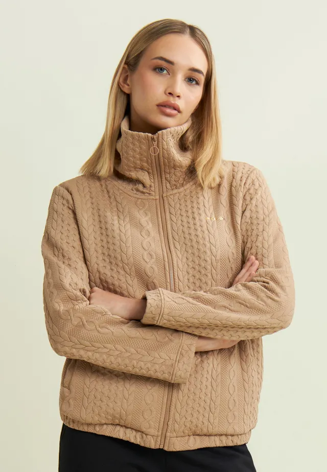 freddy-felpa-full-zip-tecnica-doppio-a-trecce-felpa-donna image 1