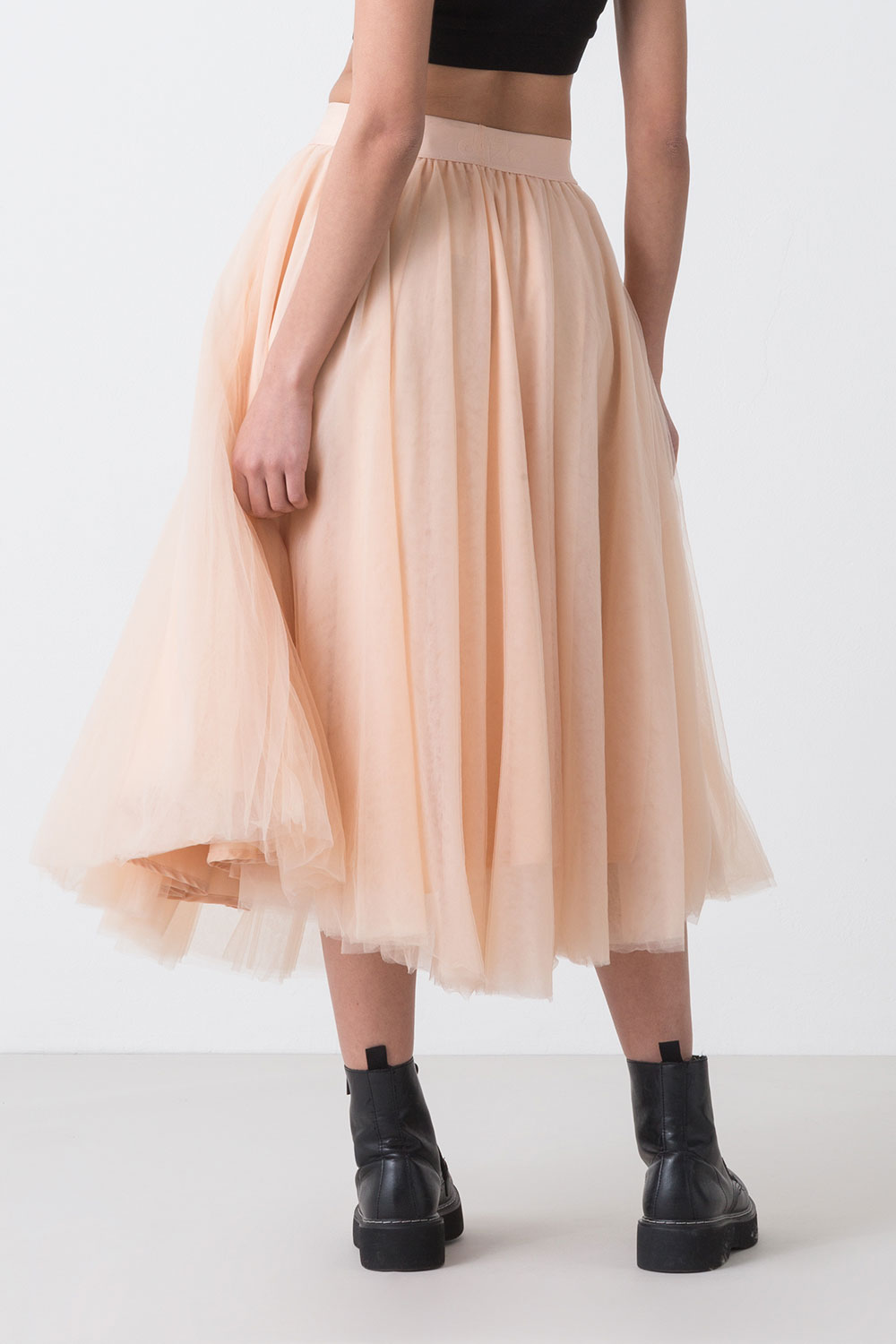 dimensione-danza-ballet-gonna-donna-in-tulle-con-elastico-jacquard-logato image 3
